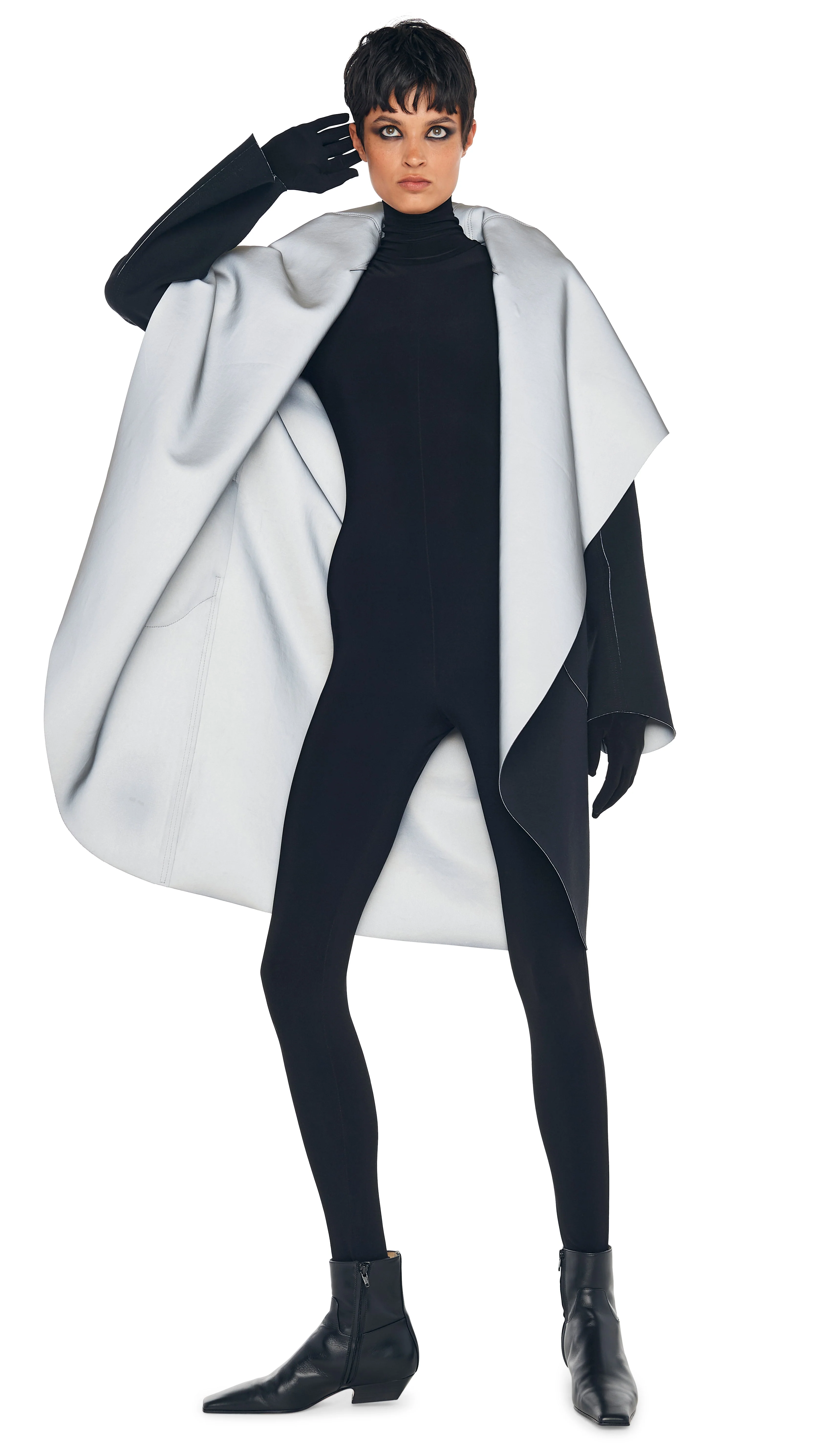 SHAWL COLLAR COAT REVERSIBLE - Image 10
