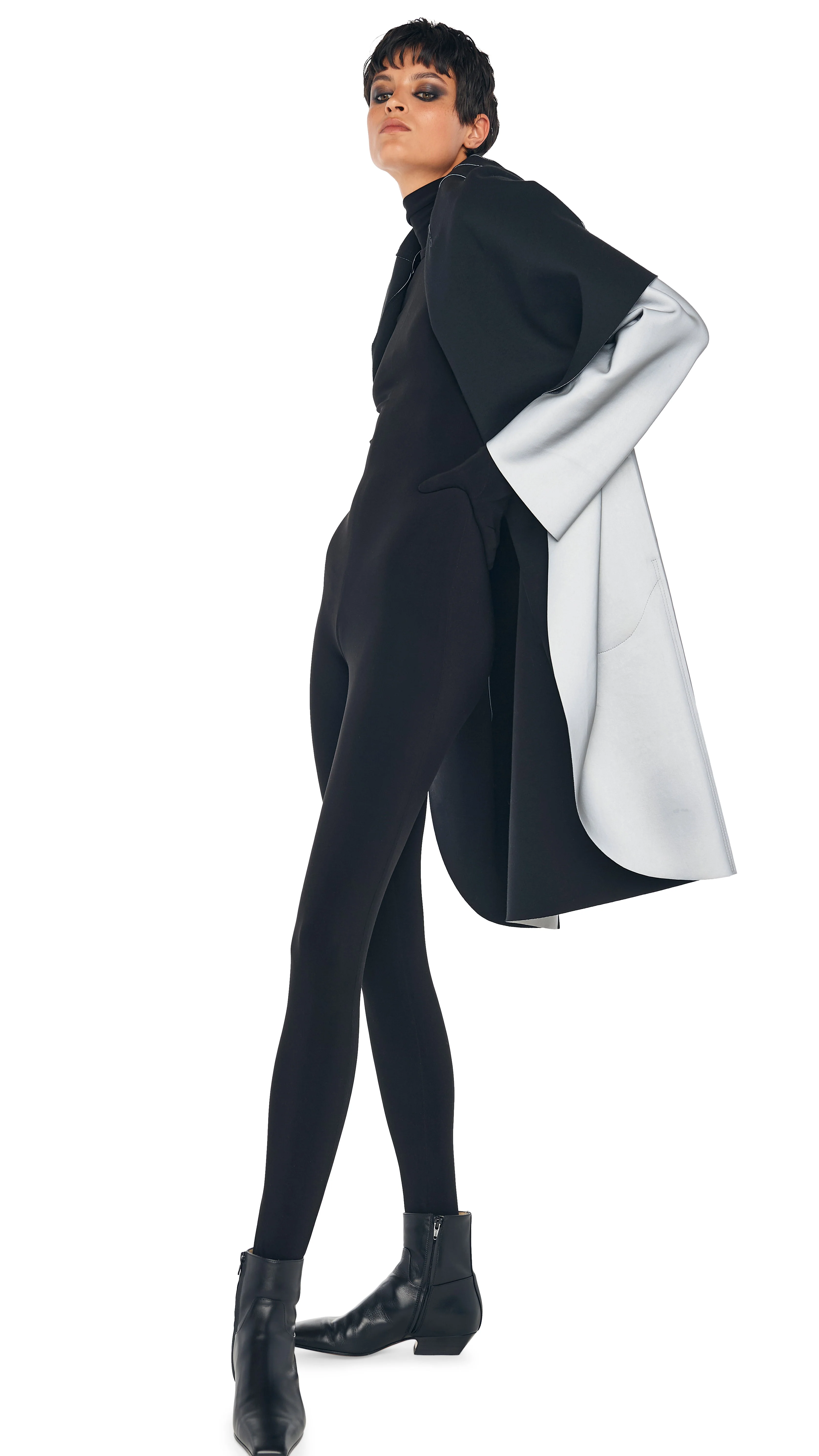 SHAWL COLLAR COAT REVERSIBLE - Image 13