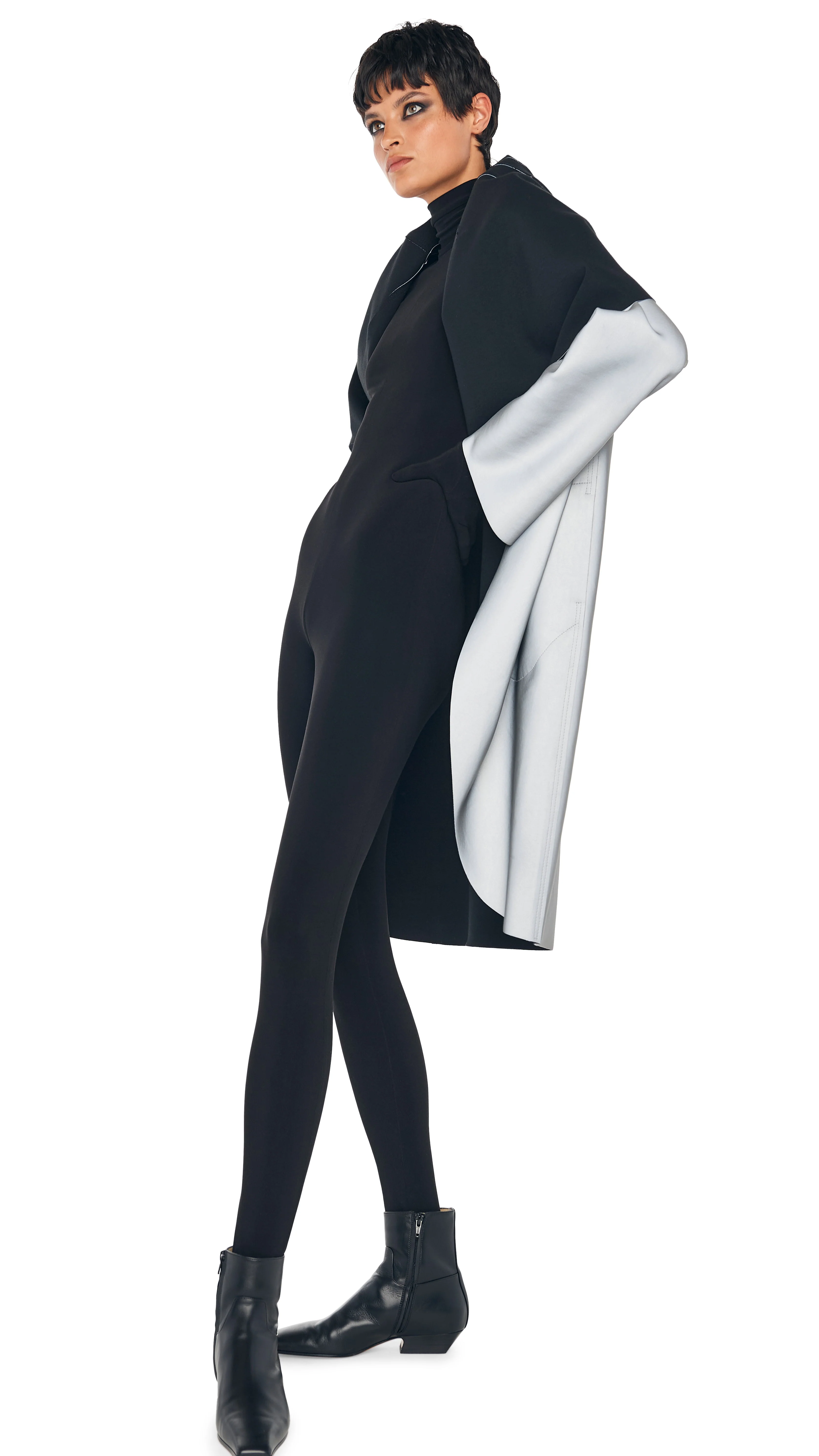 SHAWL COLLAR COAT REVERSIBLE - Image 14