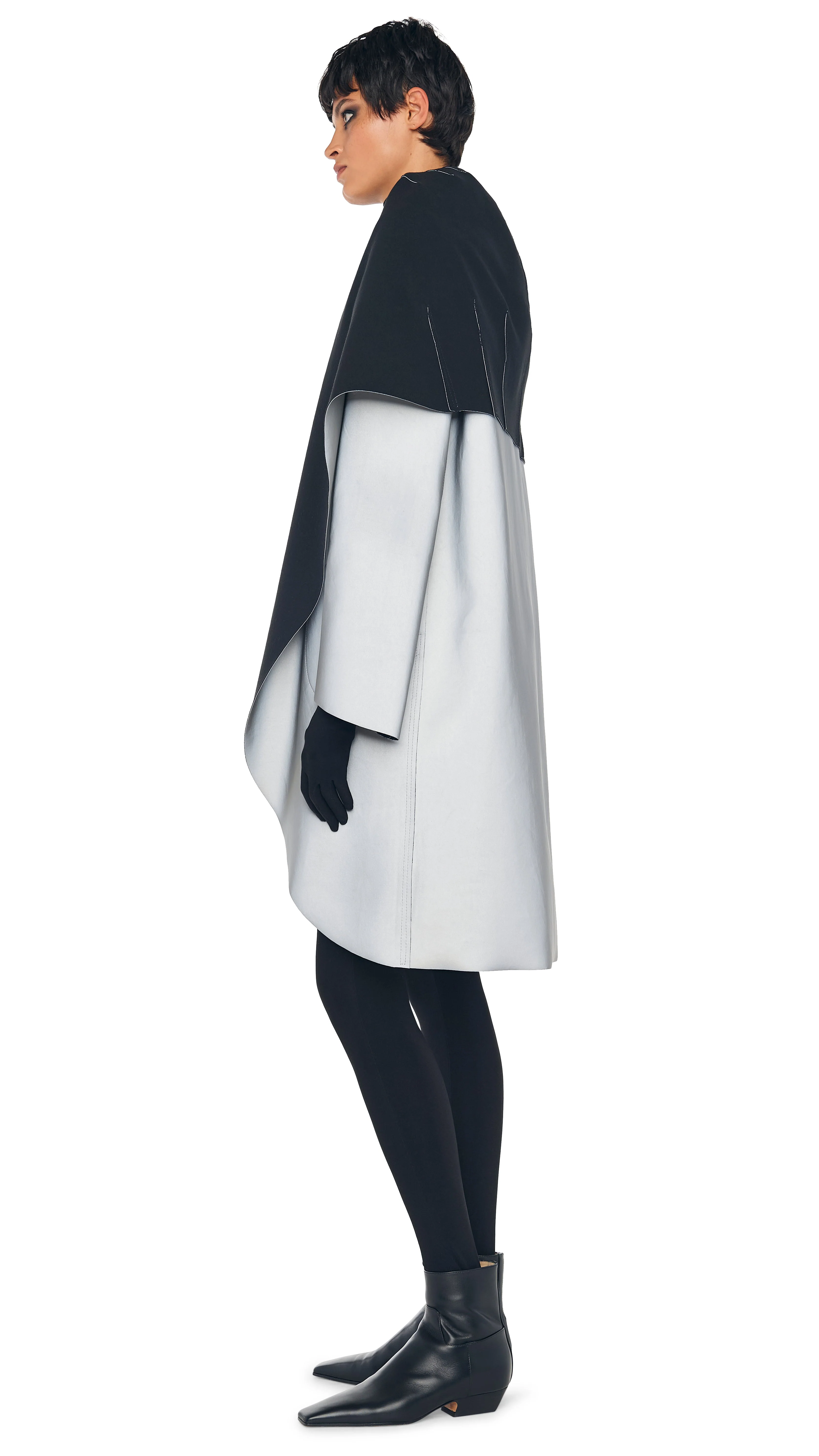 SHAWL COLLAR COAT REVERSIBLE - Image 2