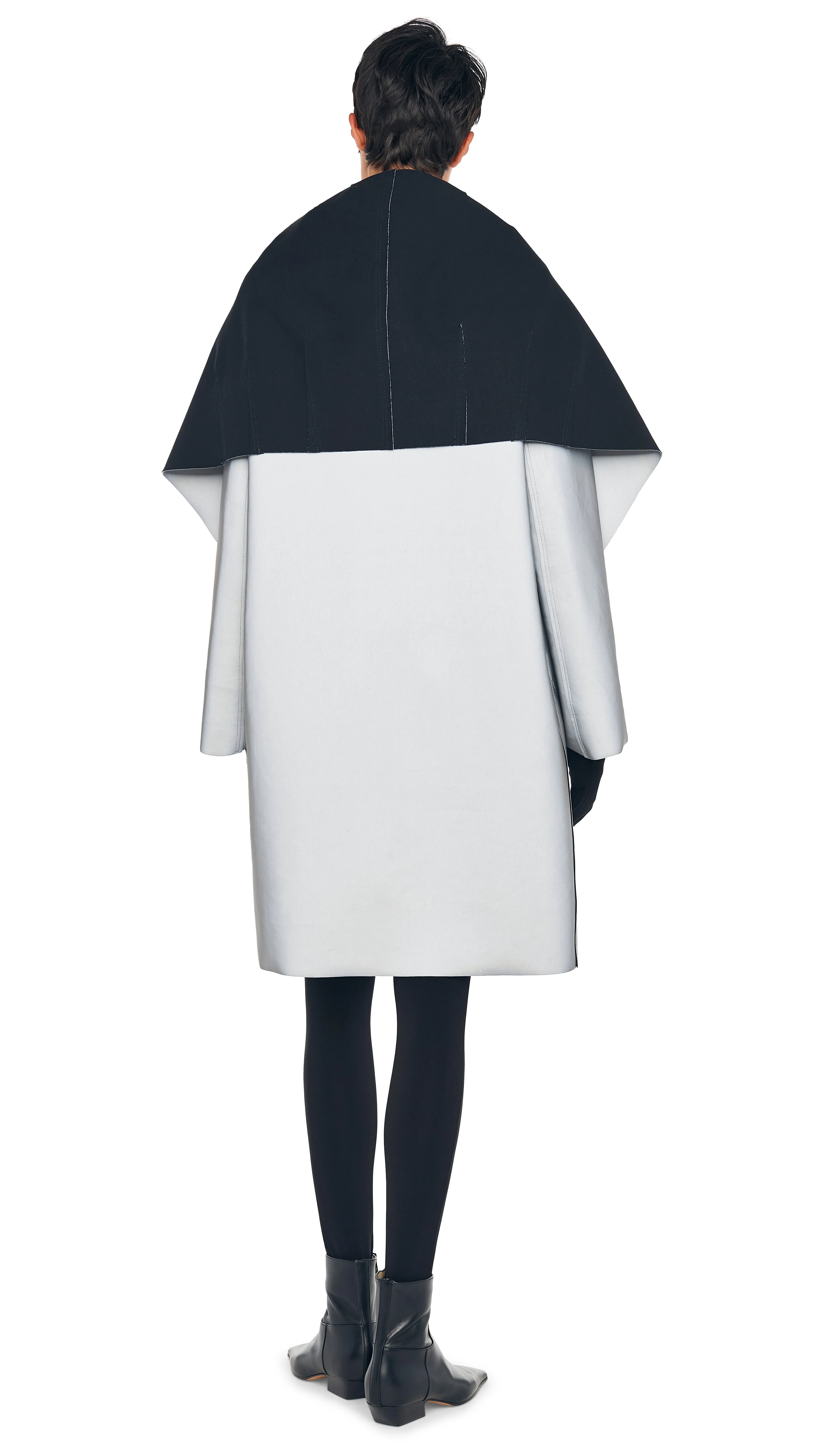 SHAWL COLLAR COAT REVERSIBLE - Image 3