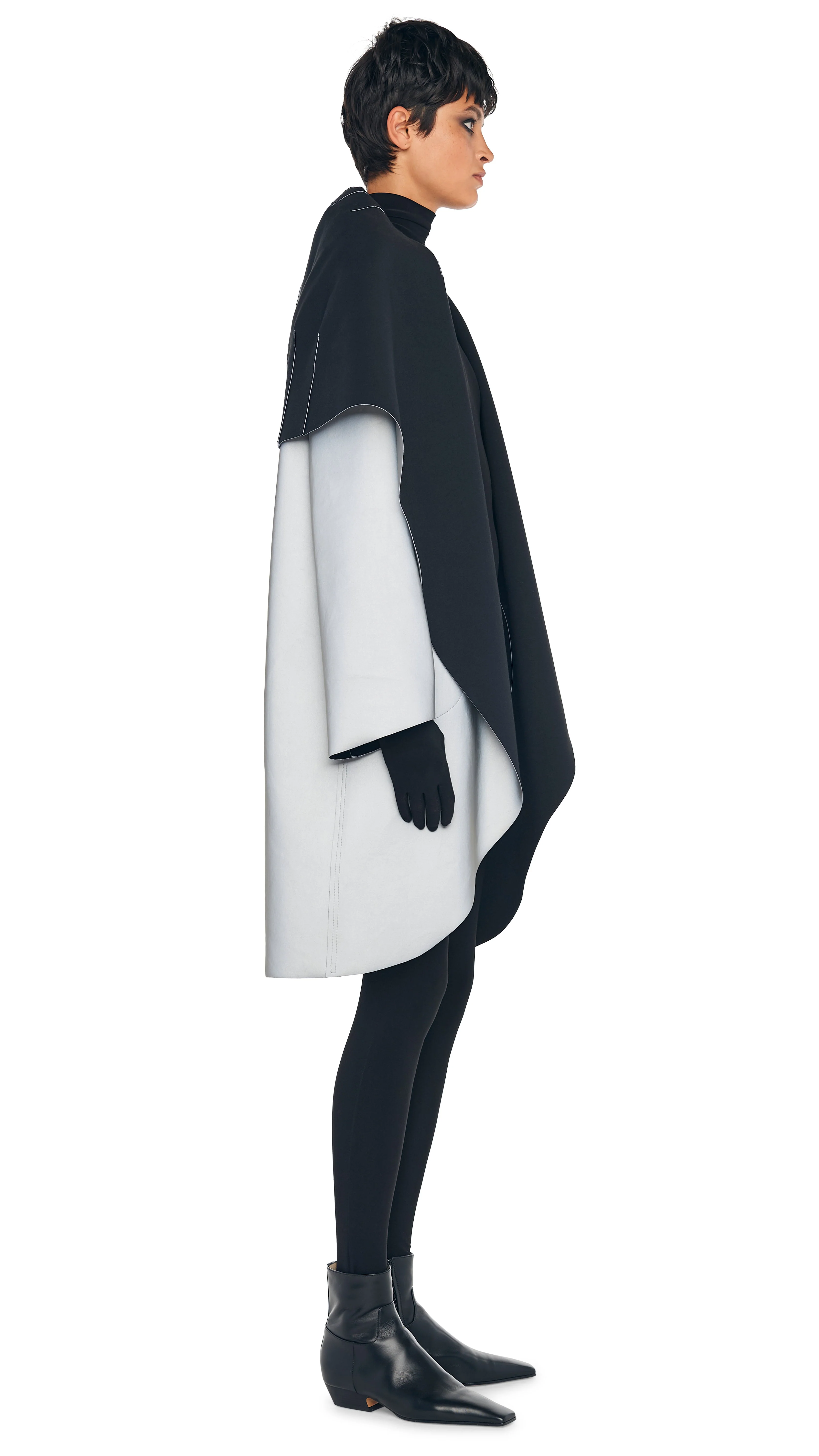 SHAWL COLLAR COAT REVERSIBLE - Image 4