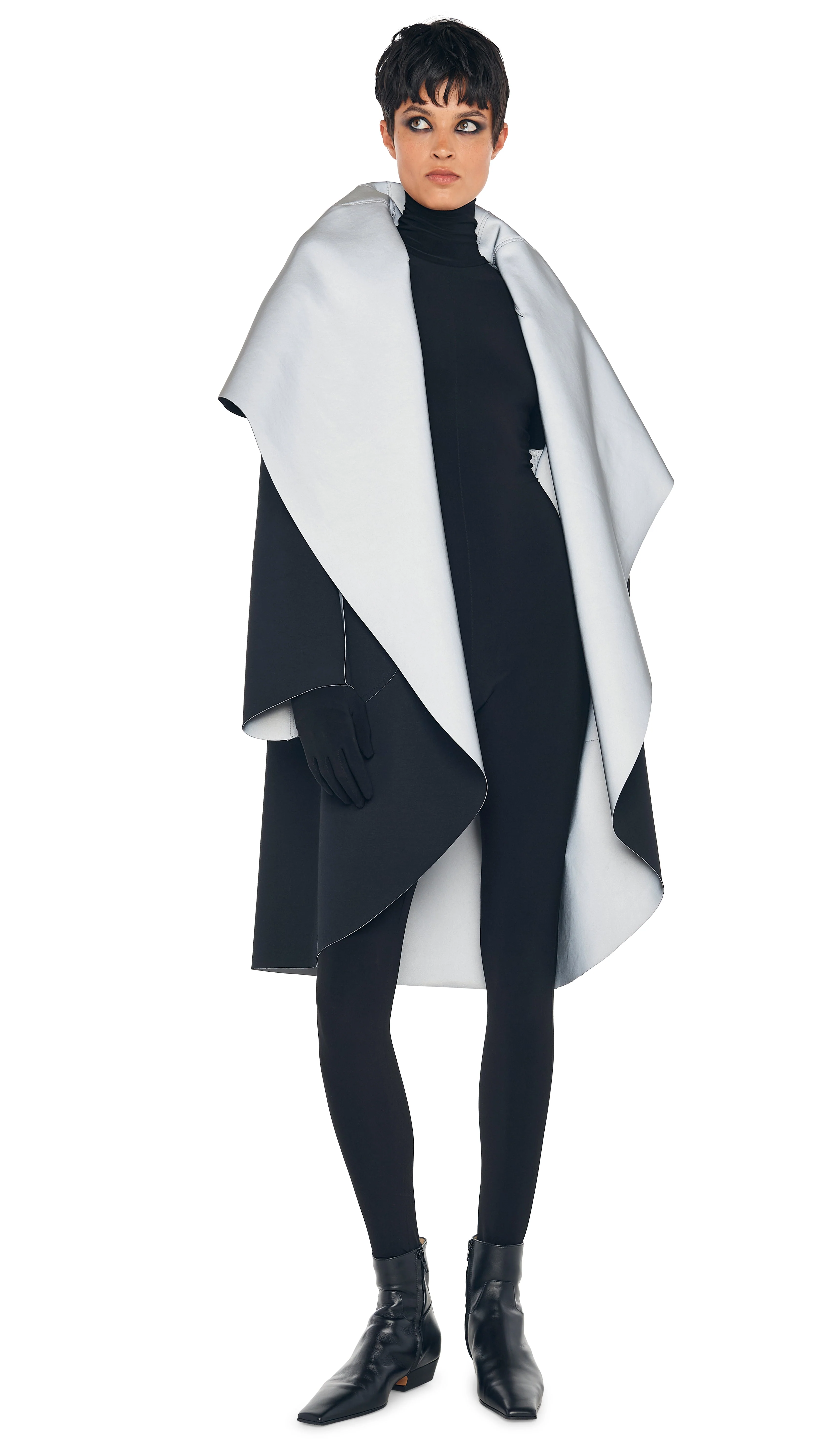 SHAWL COLLAR COAT REVERSIBLE - Image 6