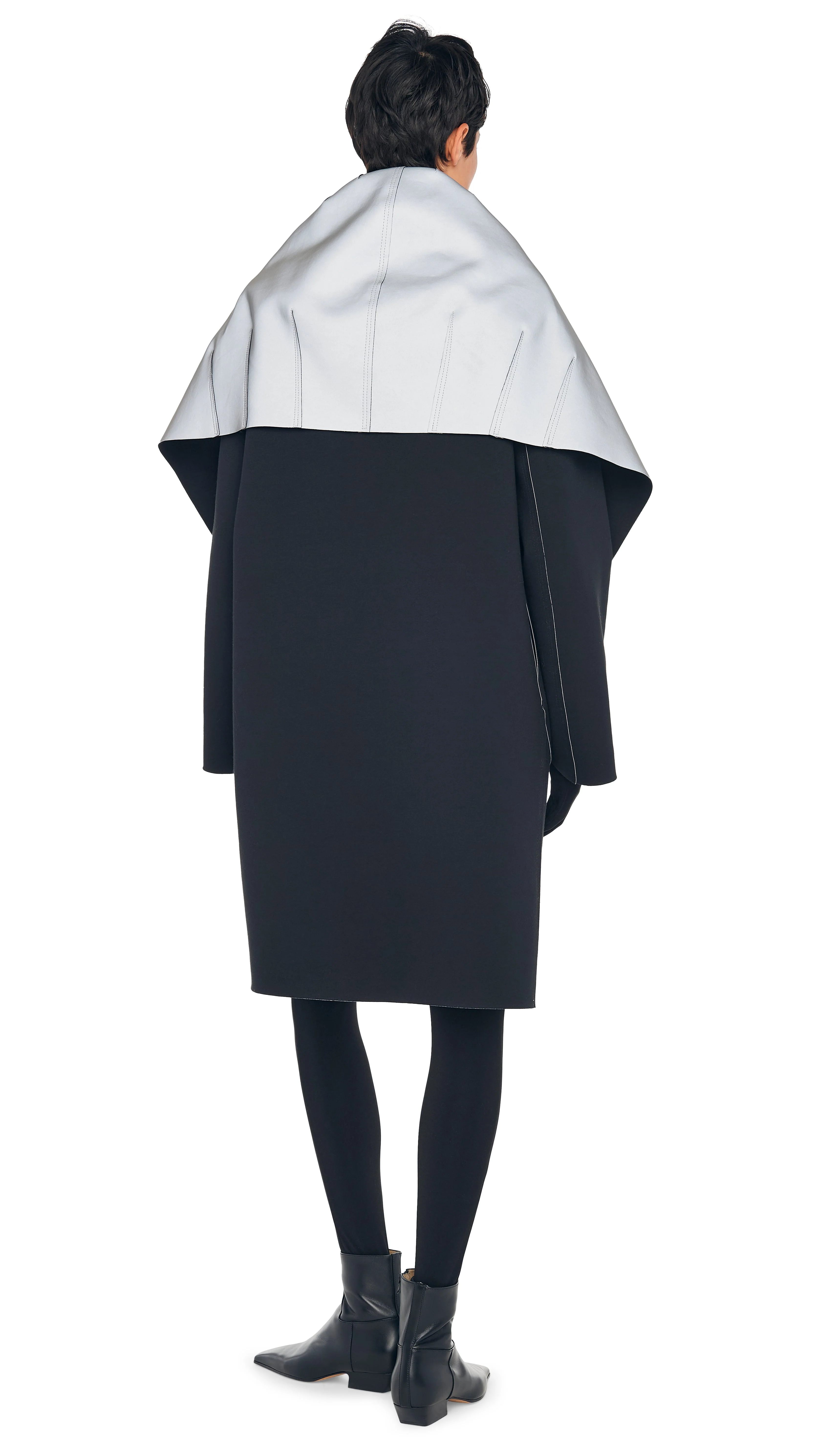 SHAWL COLLAR COAT REVERSIBLE - Image 8