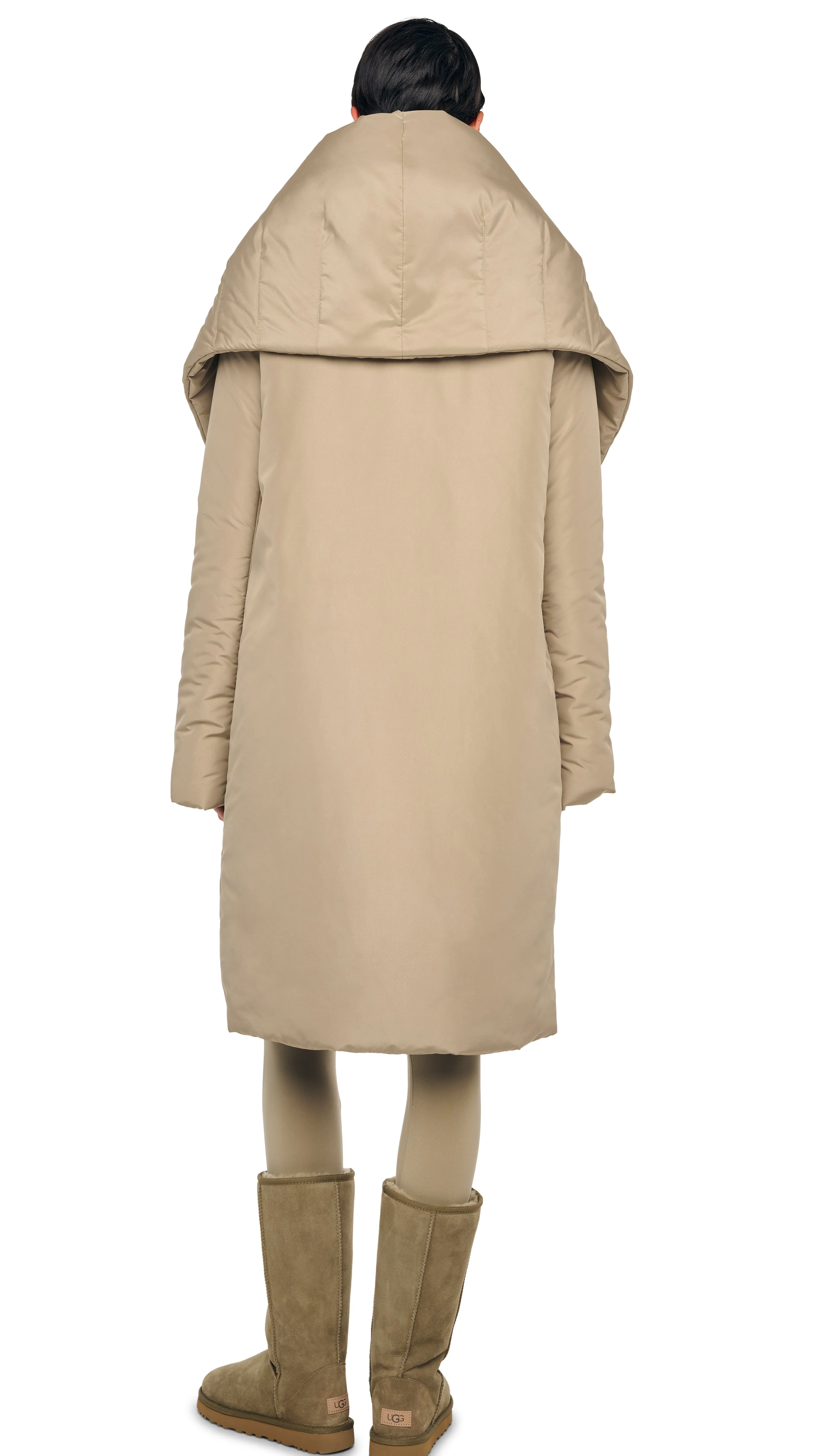 SHAWL COLLAR SLEEPING BAG COAT - Image 3