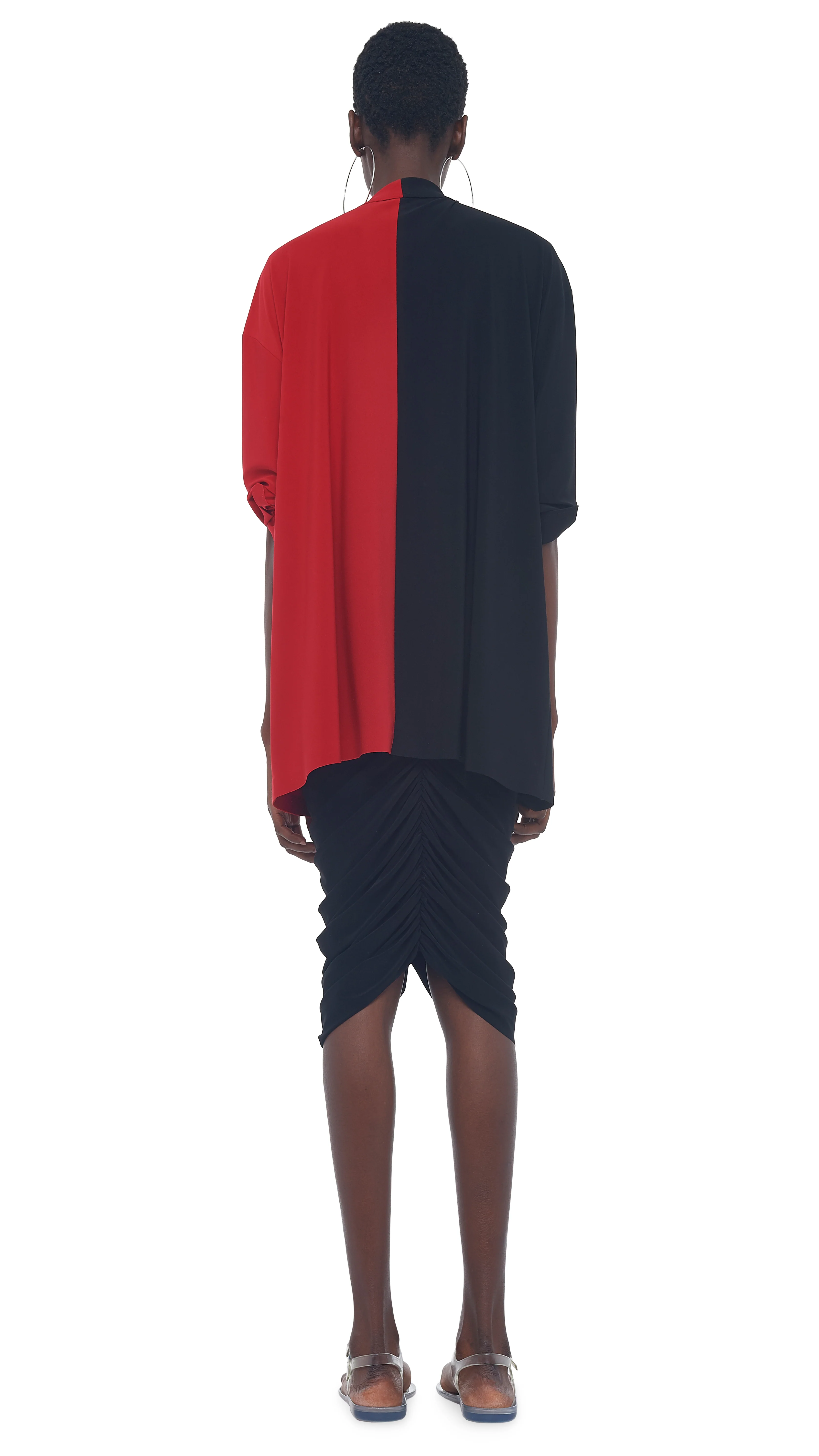 SHIRRED SKIRT TO KNEE - Image 10