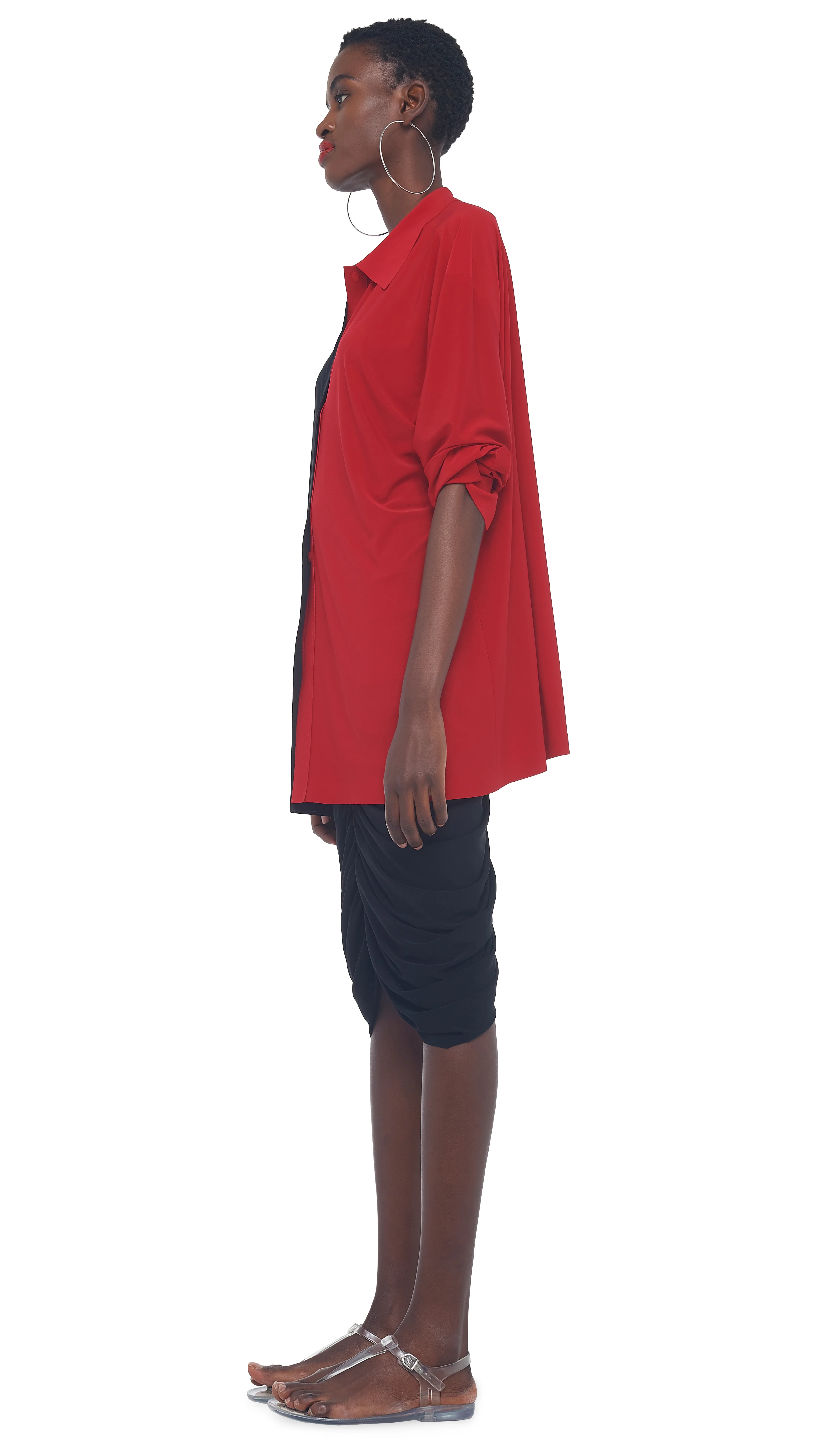 SHIRRED SKIRT TO KNEE - Image 9