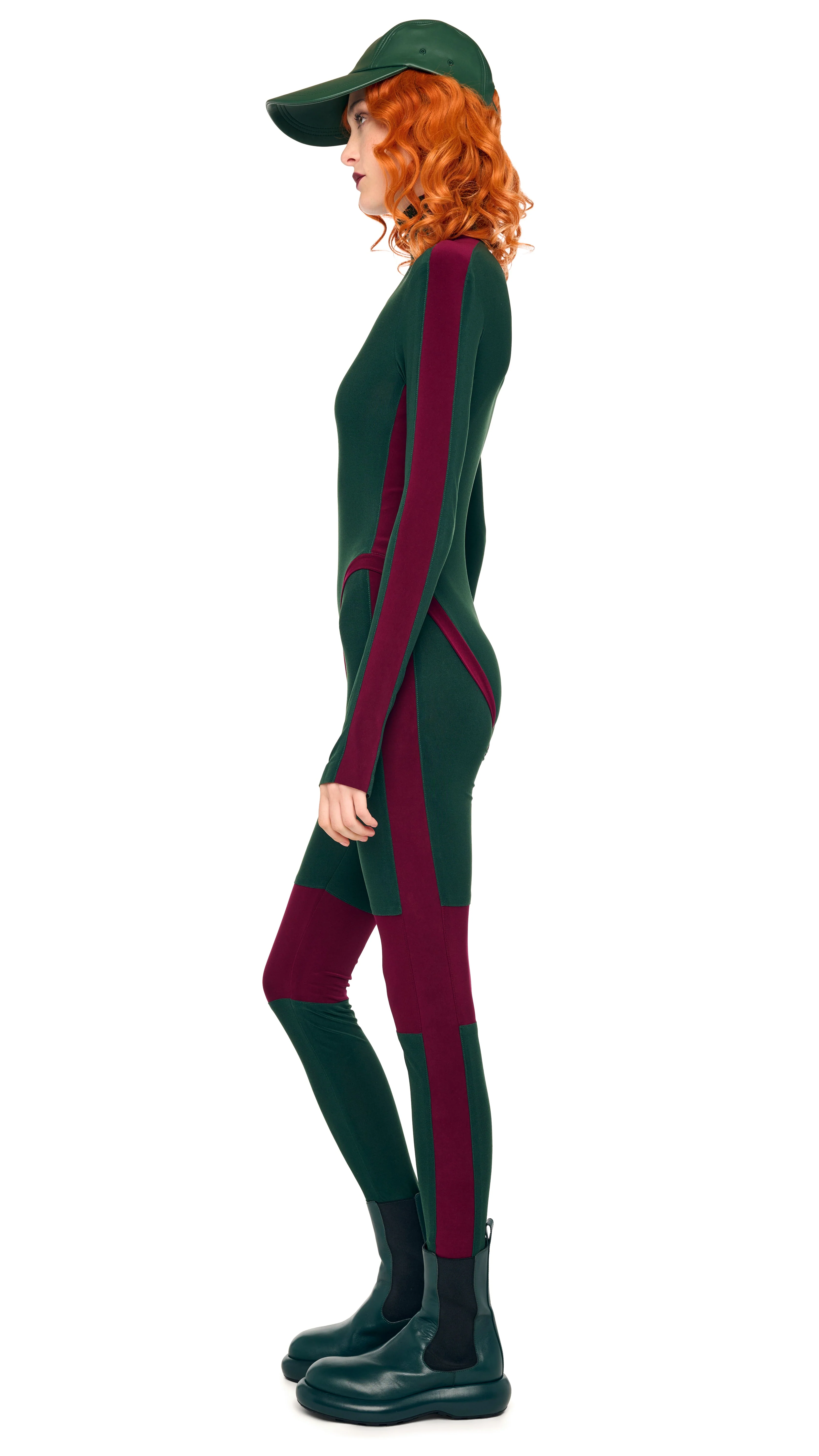 SIDE STRIPE ZIP FRONT L/S TURTLENECK BODYSUIT - Image 10