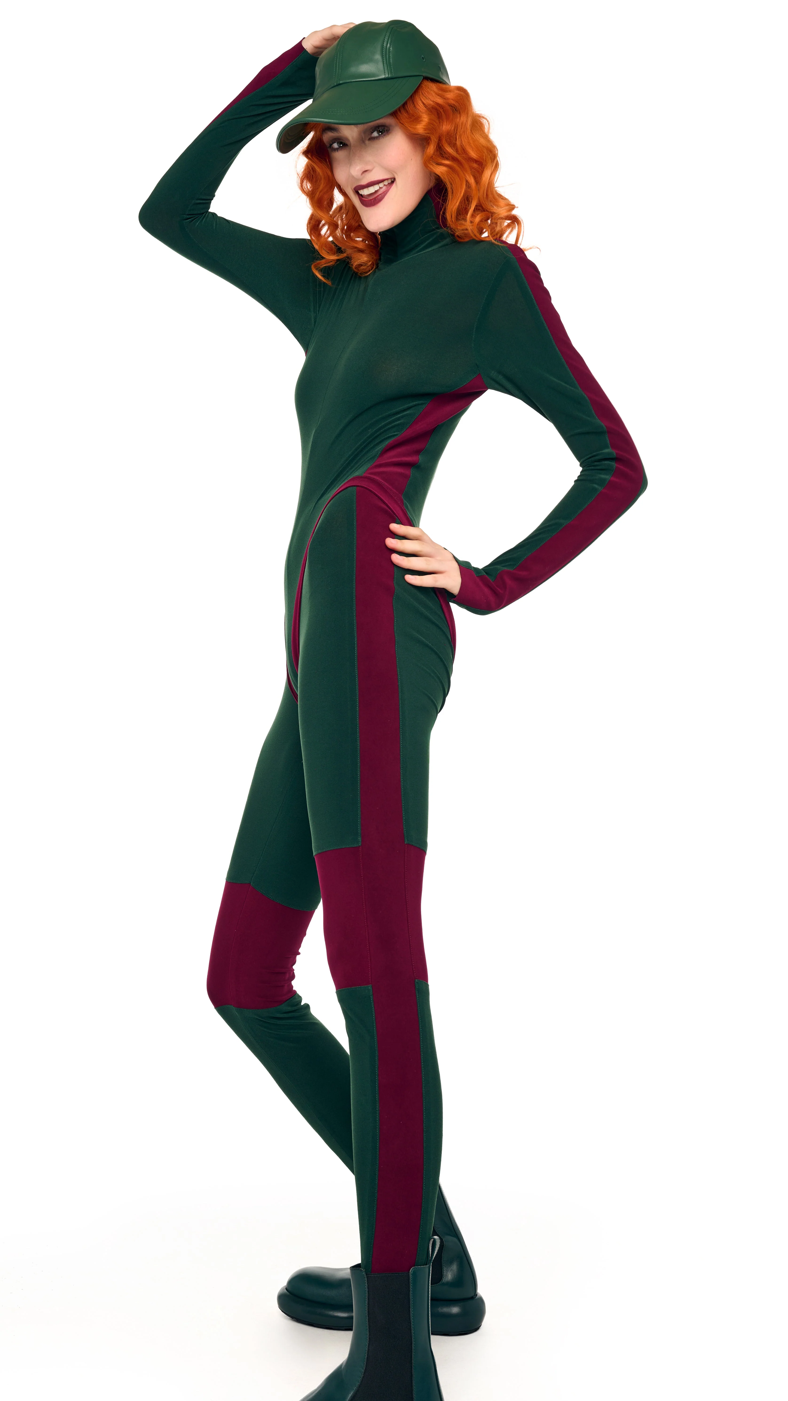 SIDE STRIPE ZIP FRONT L/S TURTLENECK BODYSUIT - Image 17