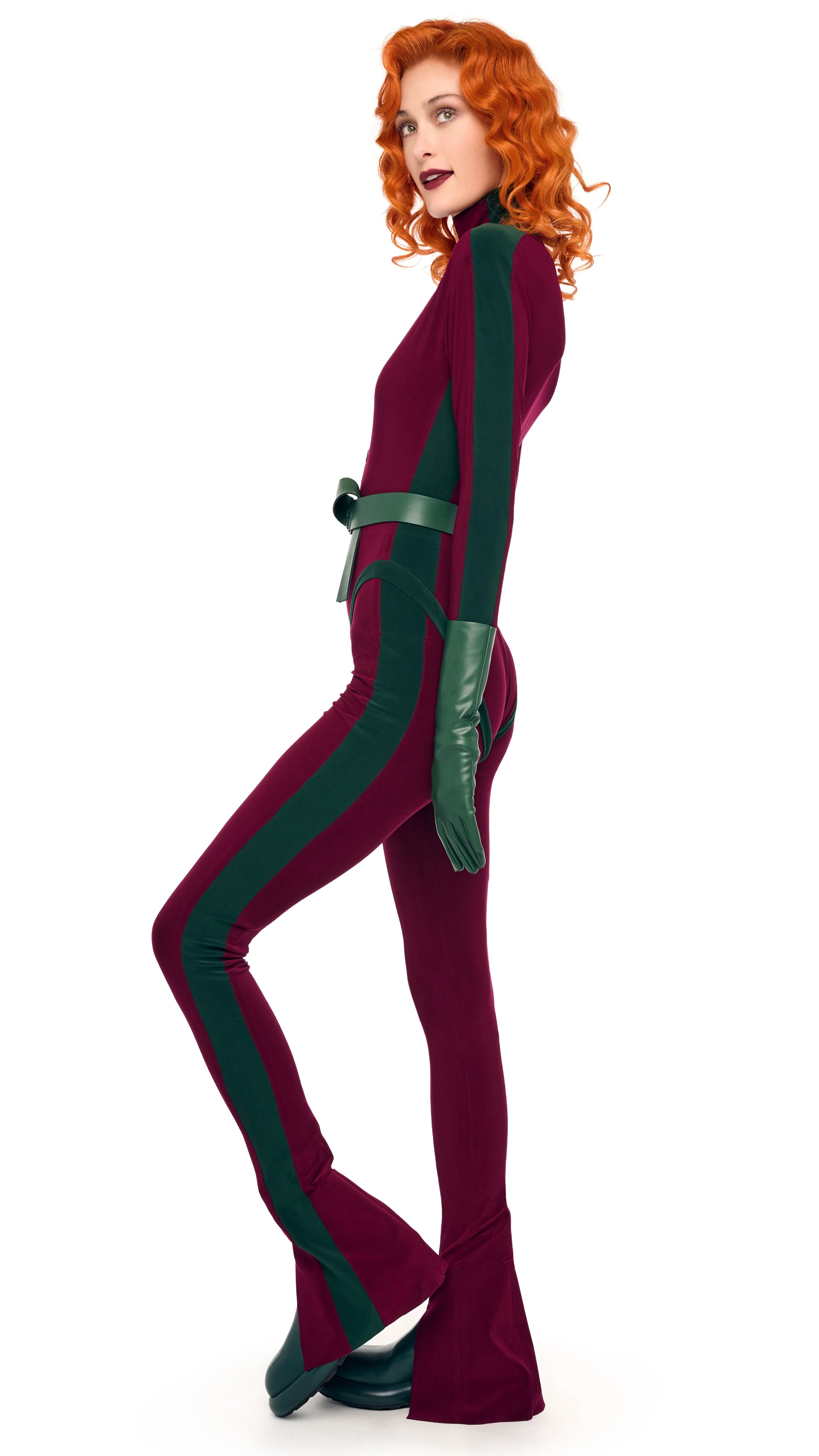 SIDE STRIPE ZIP FRONT L/S TURTLENECK BODYSUIT - Image 13