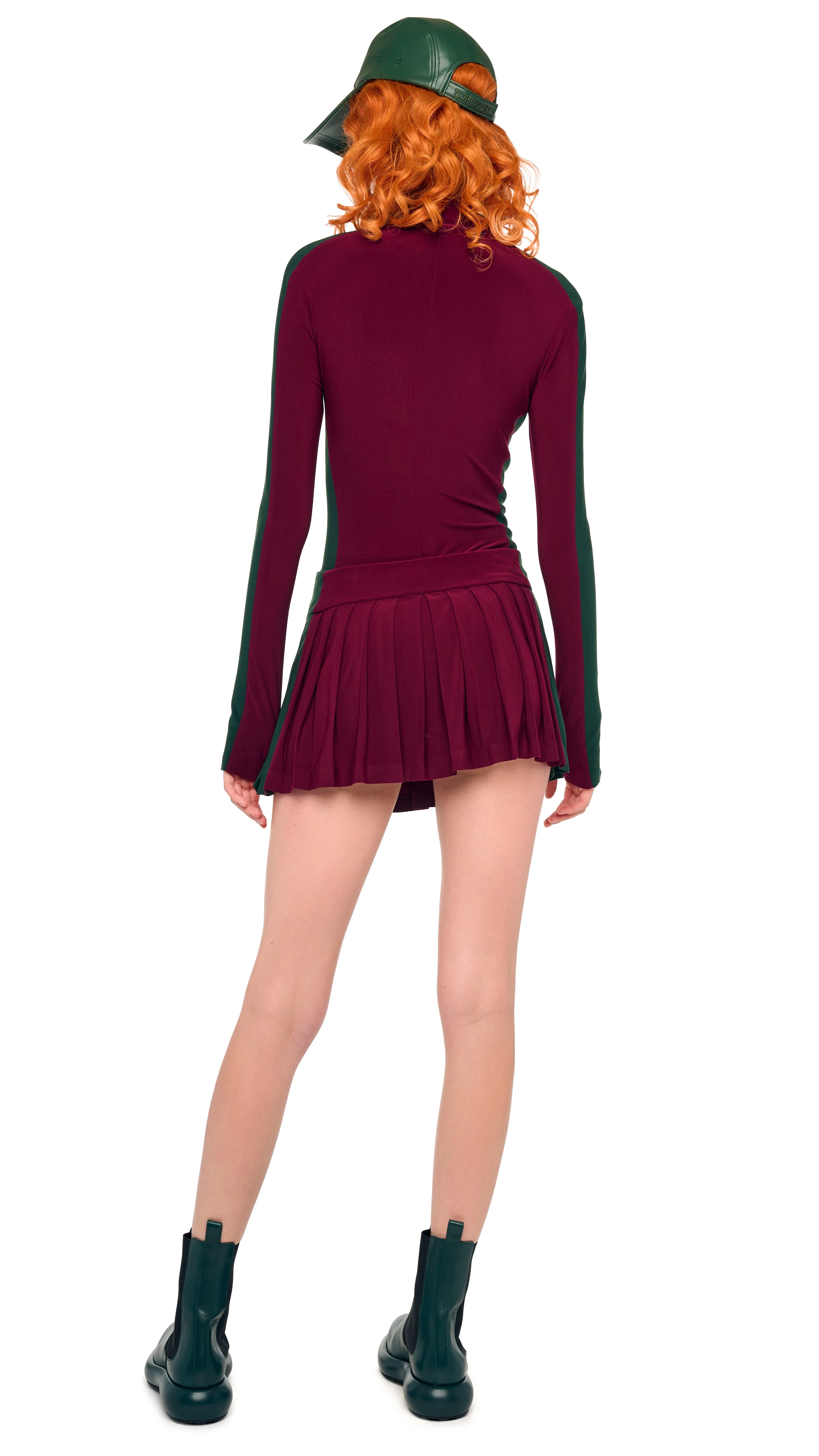 SIDE STRIPE ZIP FRONT L/S TURTLENECK BODYSUIT - Image 19