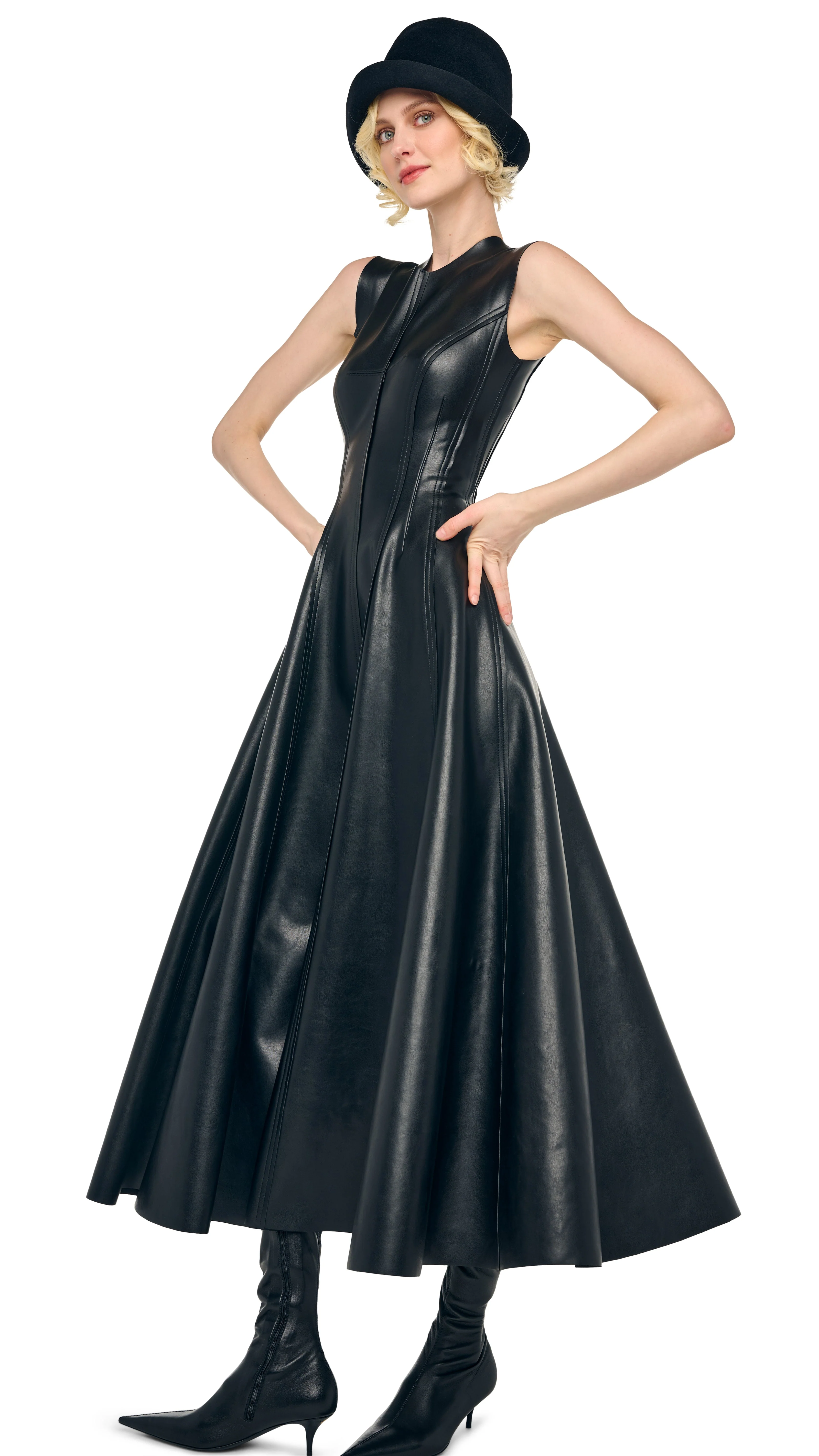 SLEEVELESS LONG GRACE DRESS - Image 5