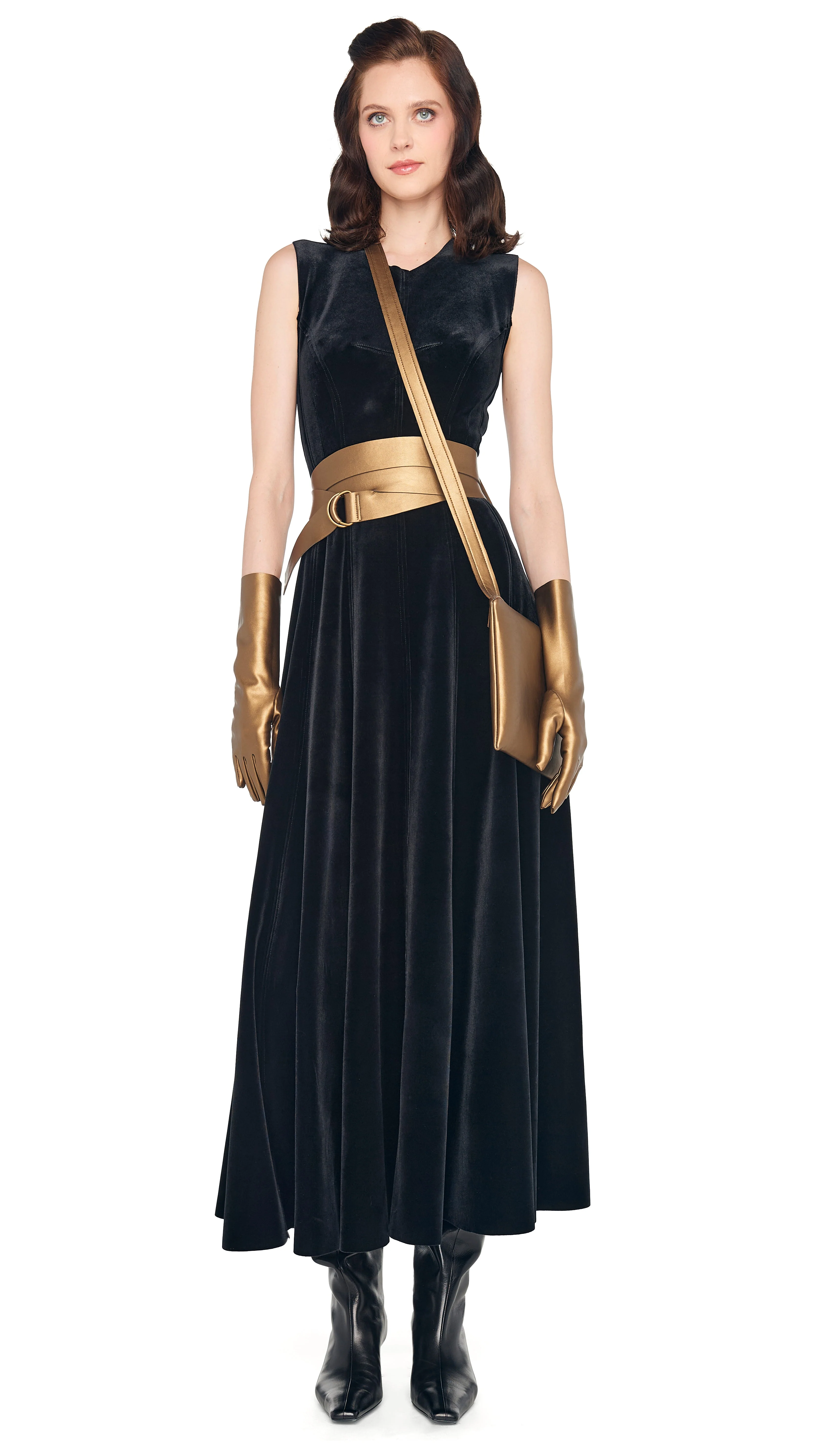 SLEEVELESS LONG GRACE DRESS - Image 2