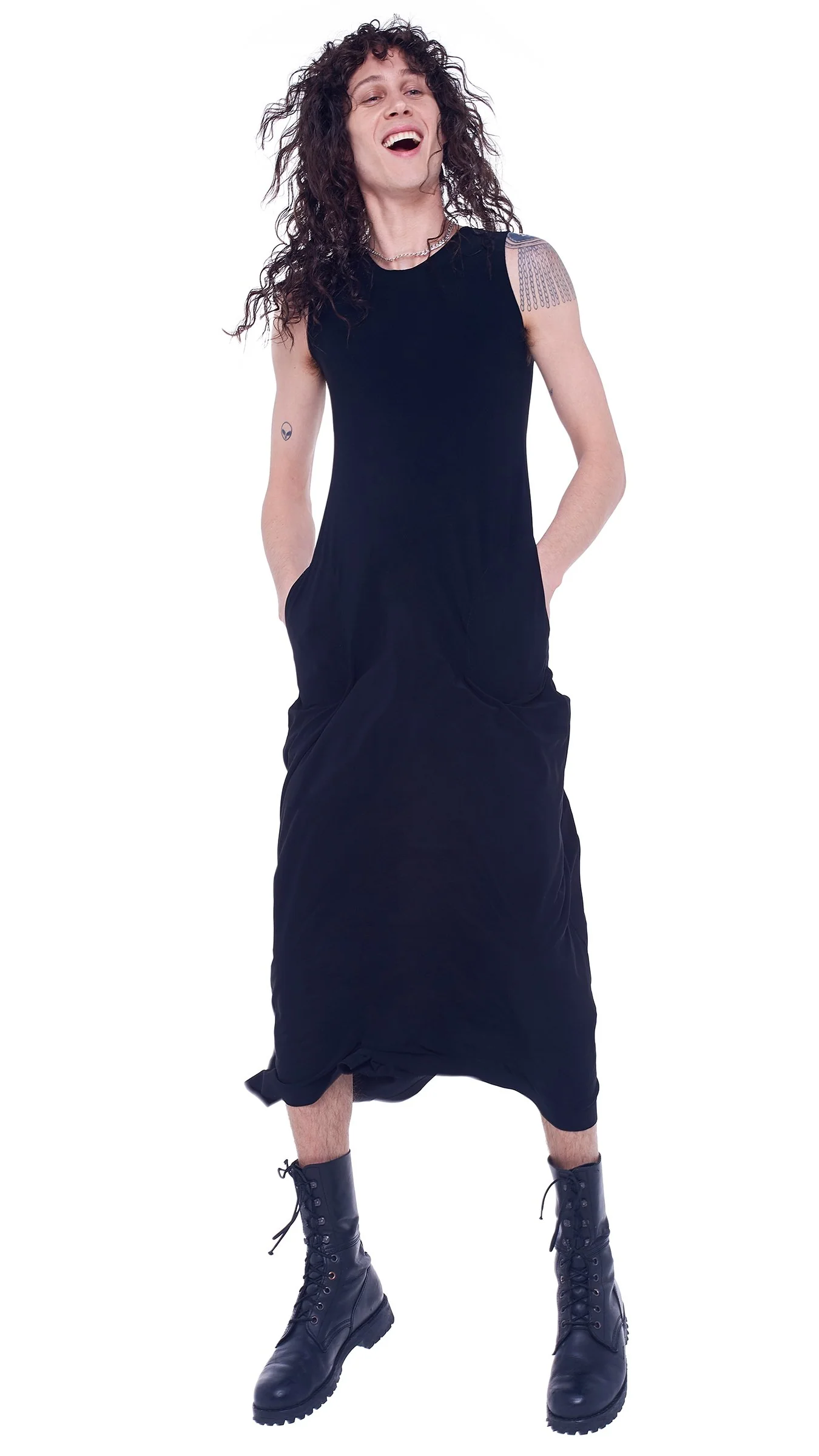 SLEEVELESS LONG SWING DRESS - Image 10