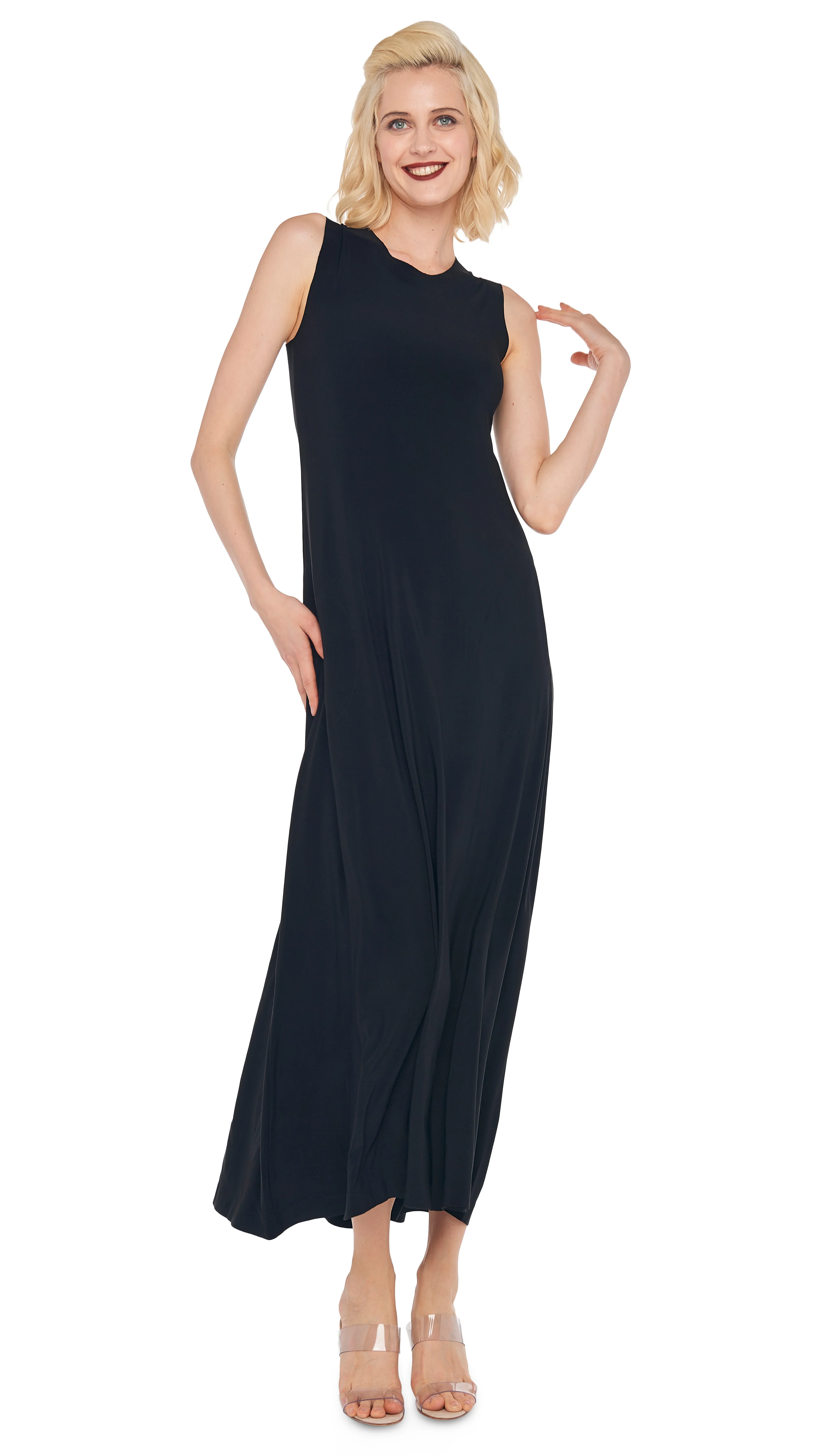 SLEEVELESS LONG SWING DRESS - Image 4