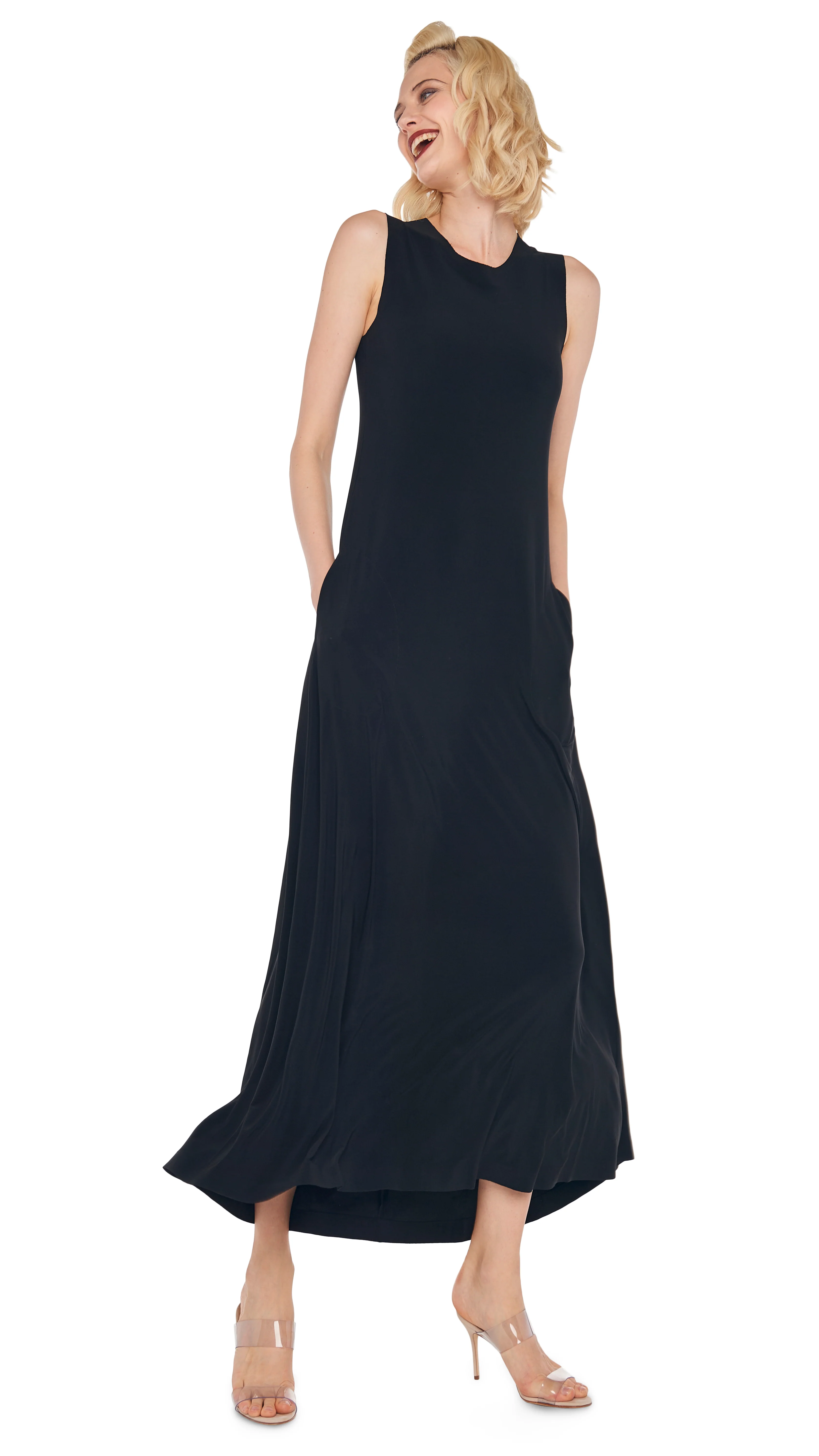 SLEEVELESS LONG SWING DRESS - Image 6