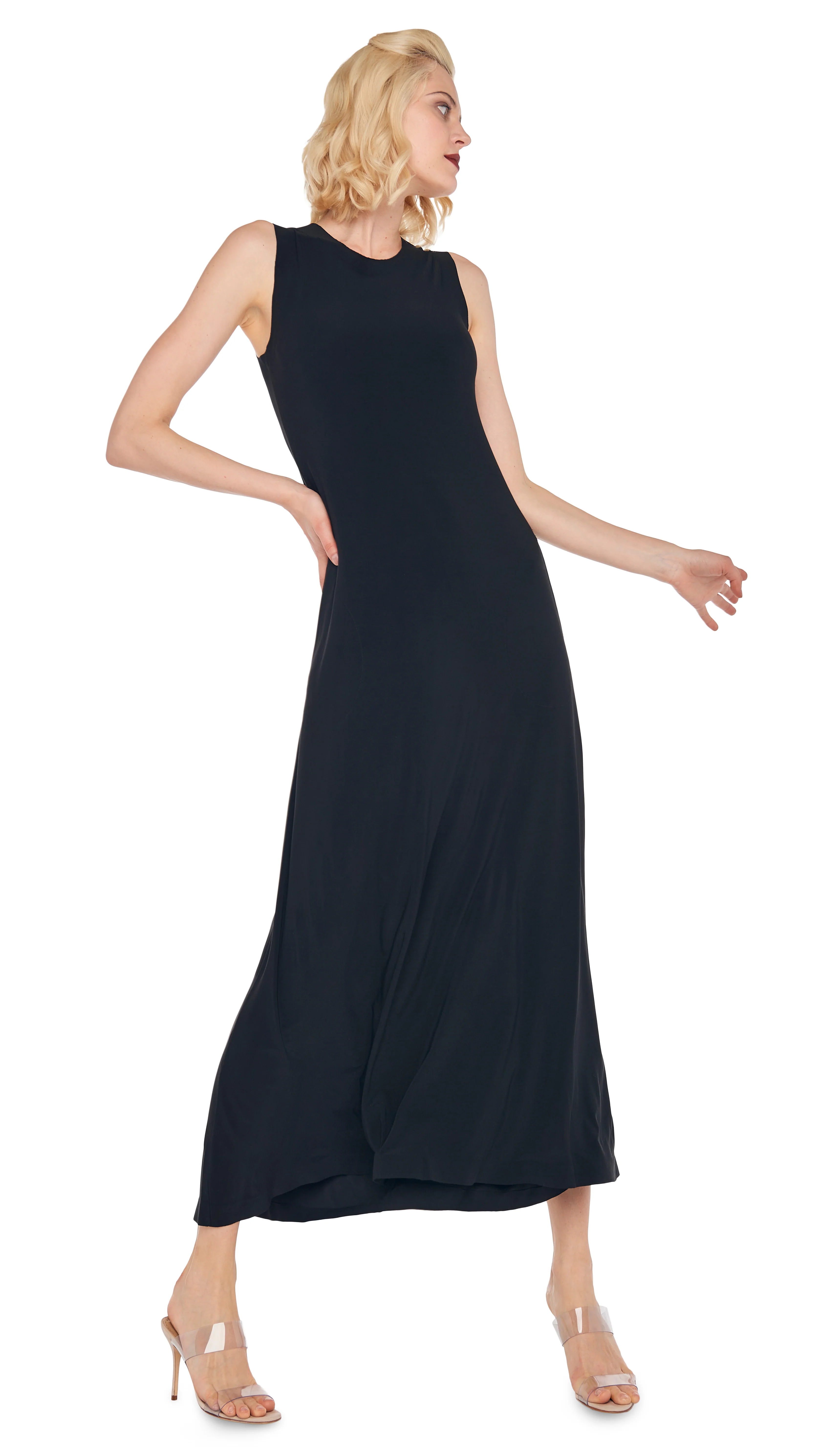 SLEEVELESS LONG SWING DRESS - Image 7