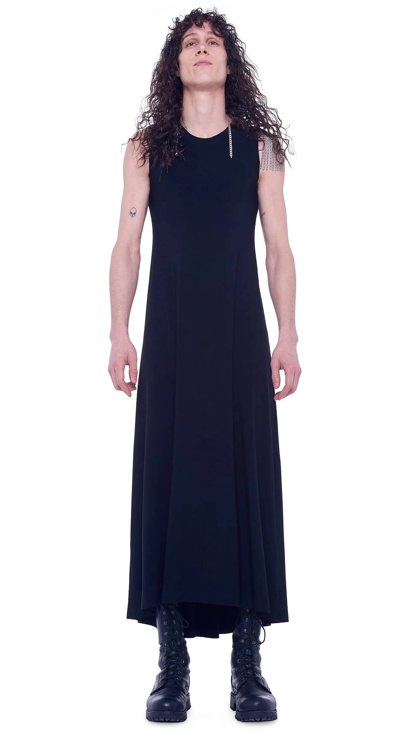 SLEEVELESS LONG SWING DRESS - Image 8