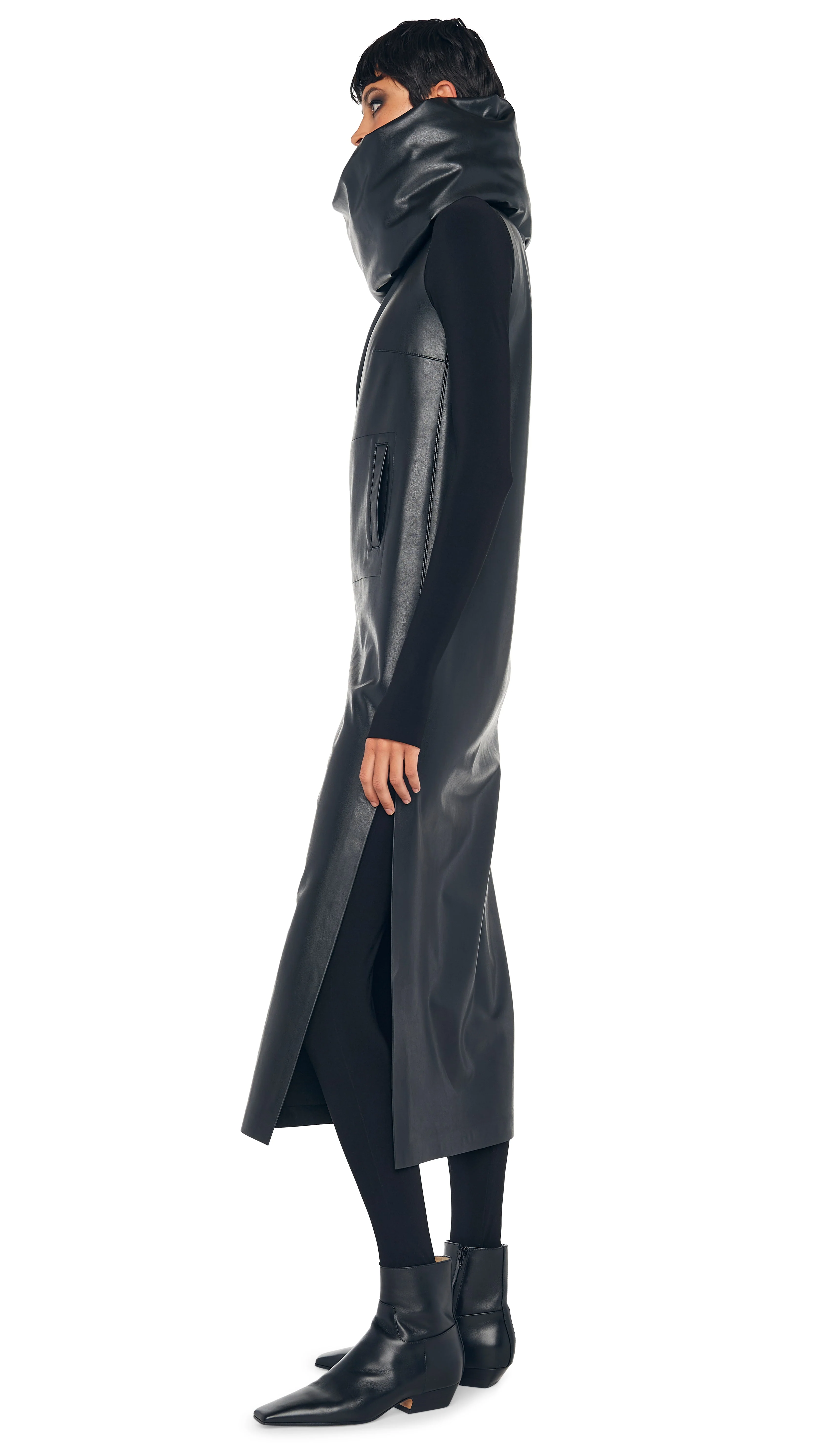 SLEEVELESS TAILORED SIDE SLIT DRESS - Image 10