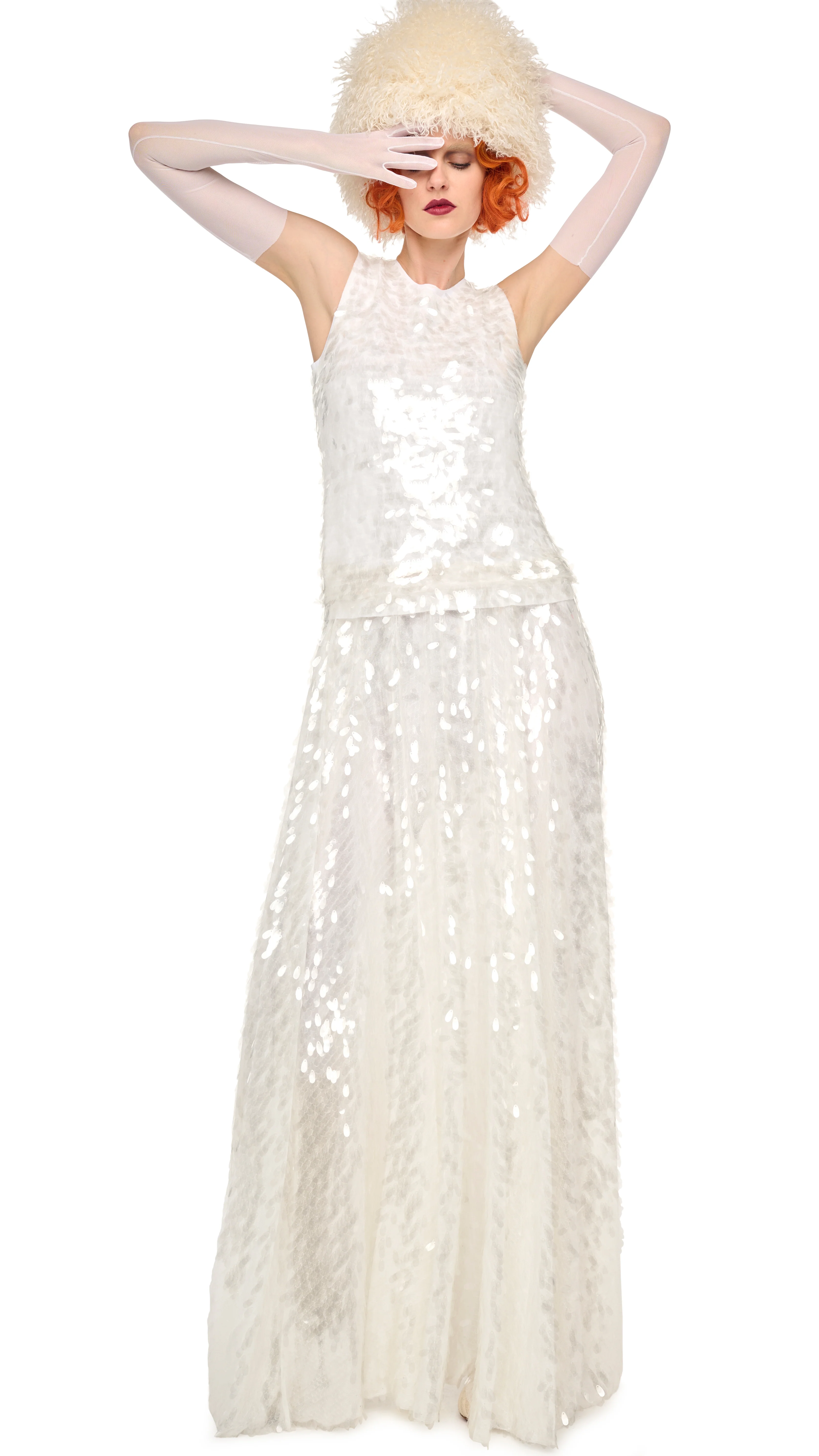 SLEEVELESS TOP / LONG FLARED GOWN - Image 5