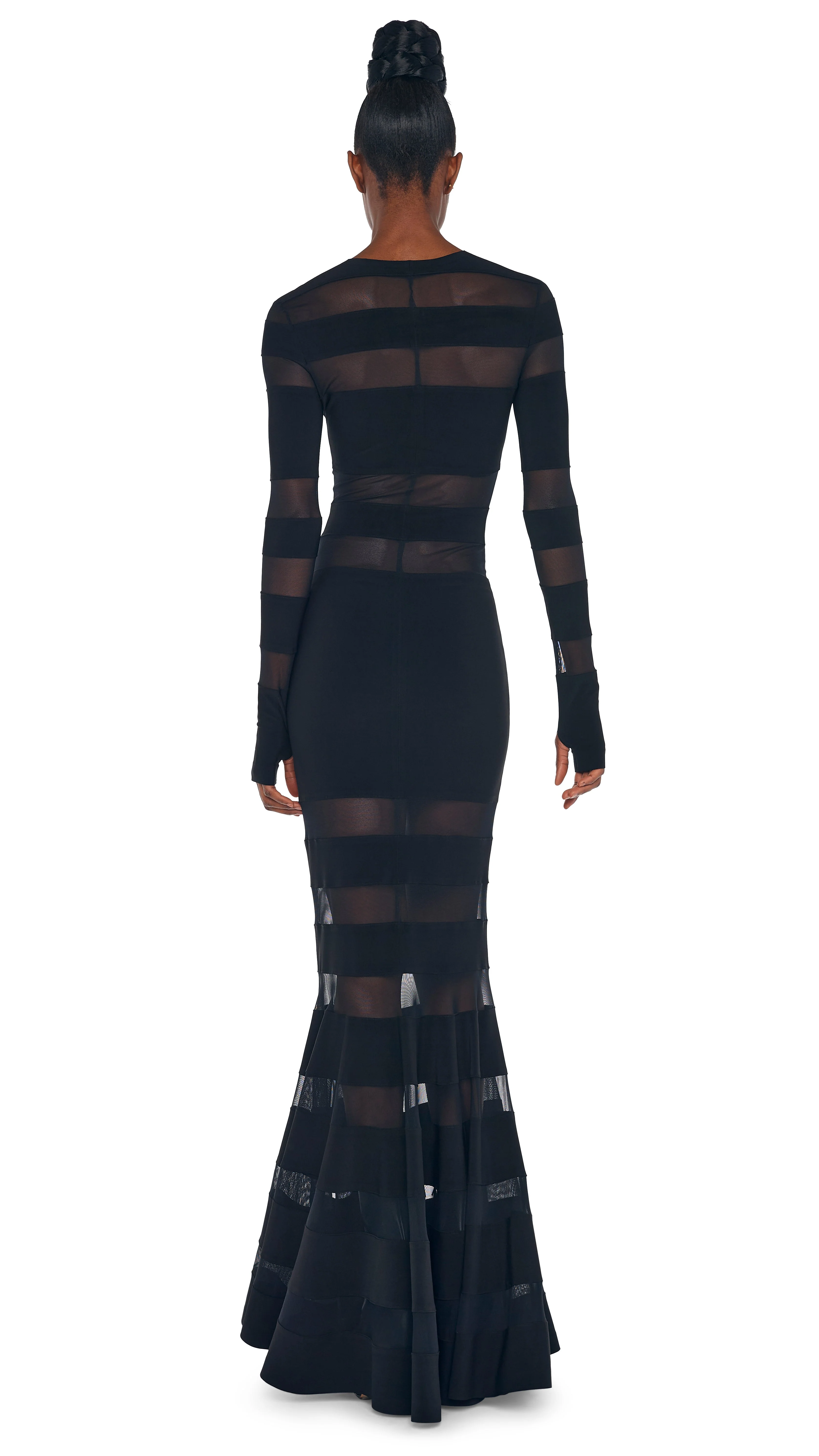 SPLICED DRESS FISHTAIL GOWN - Image 3