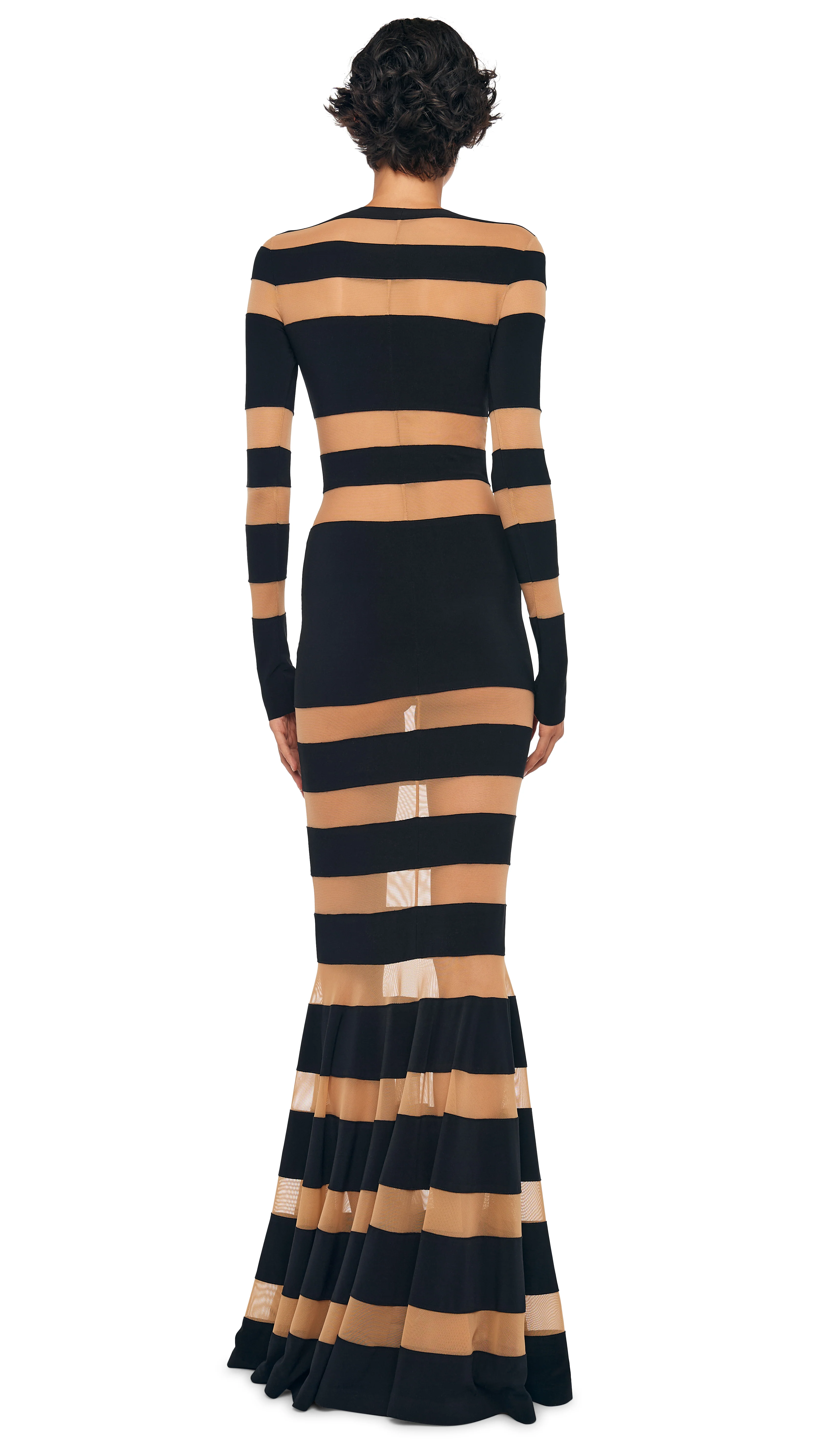 SPLICED DRESS FISHTAIL GOWN - Image 4