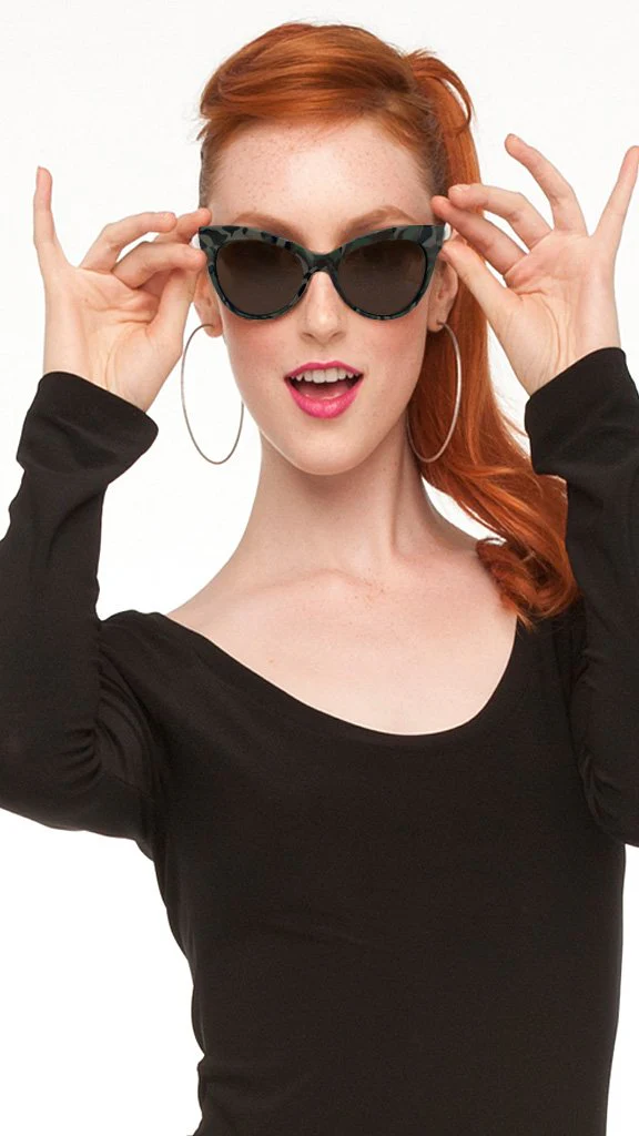 SQUARE CAT EYE SUNGLASSES - Image 5