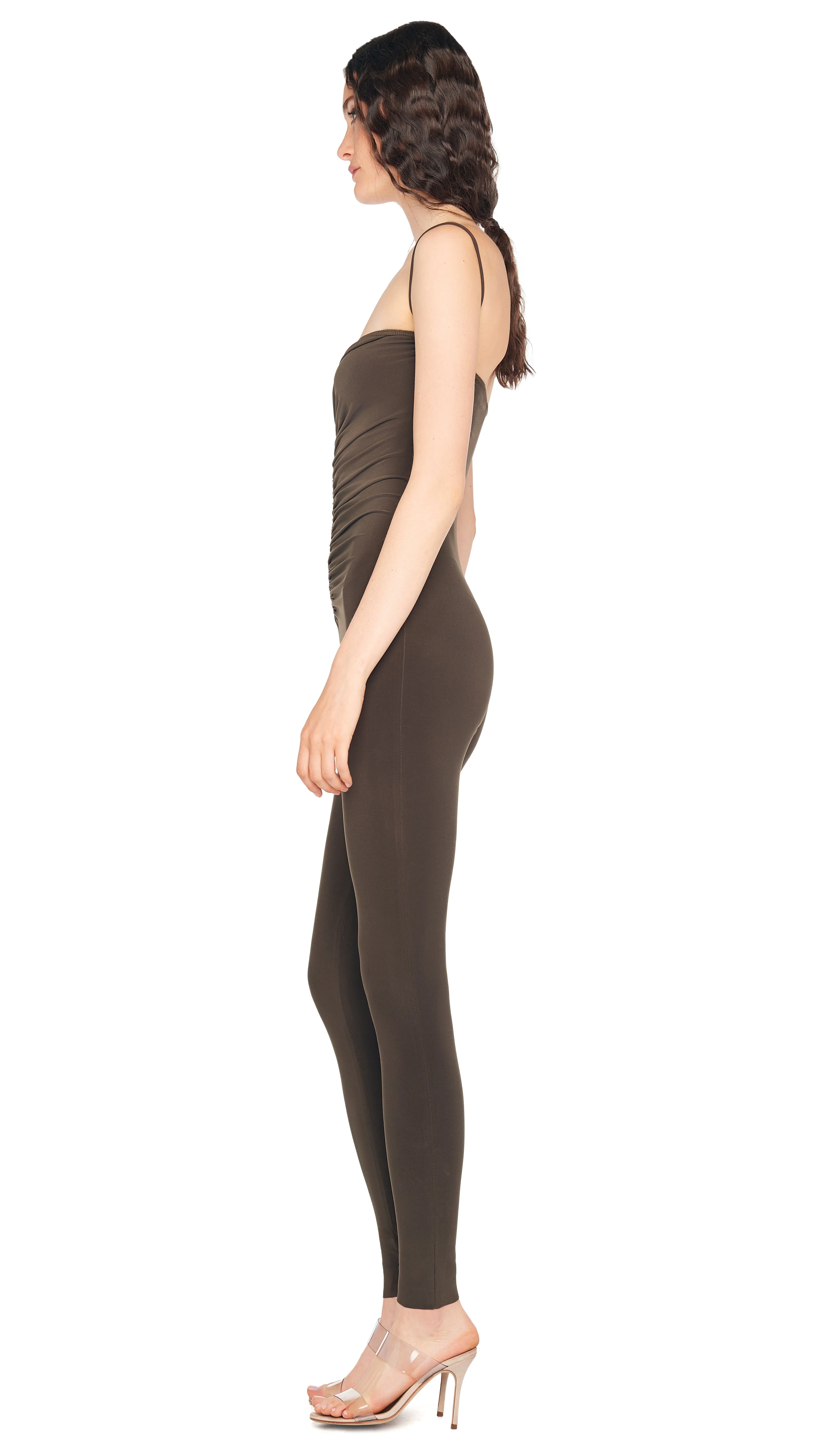STRAPLESS SHIRRED FRONT CATSUIT - Image 2