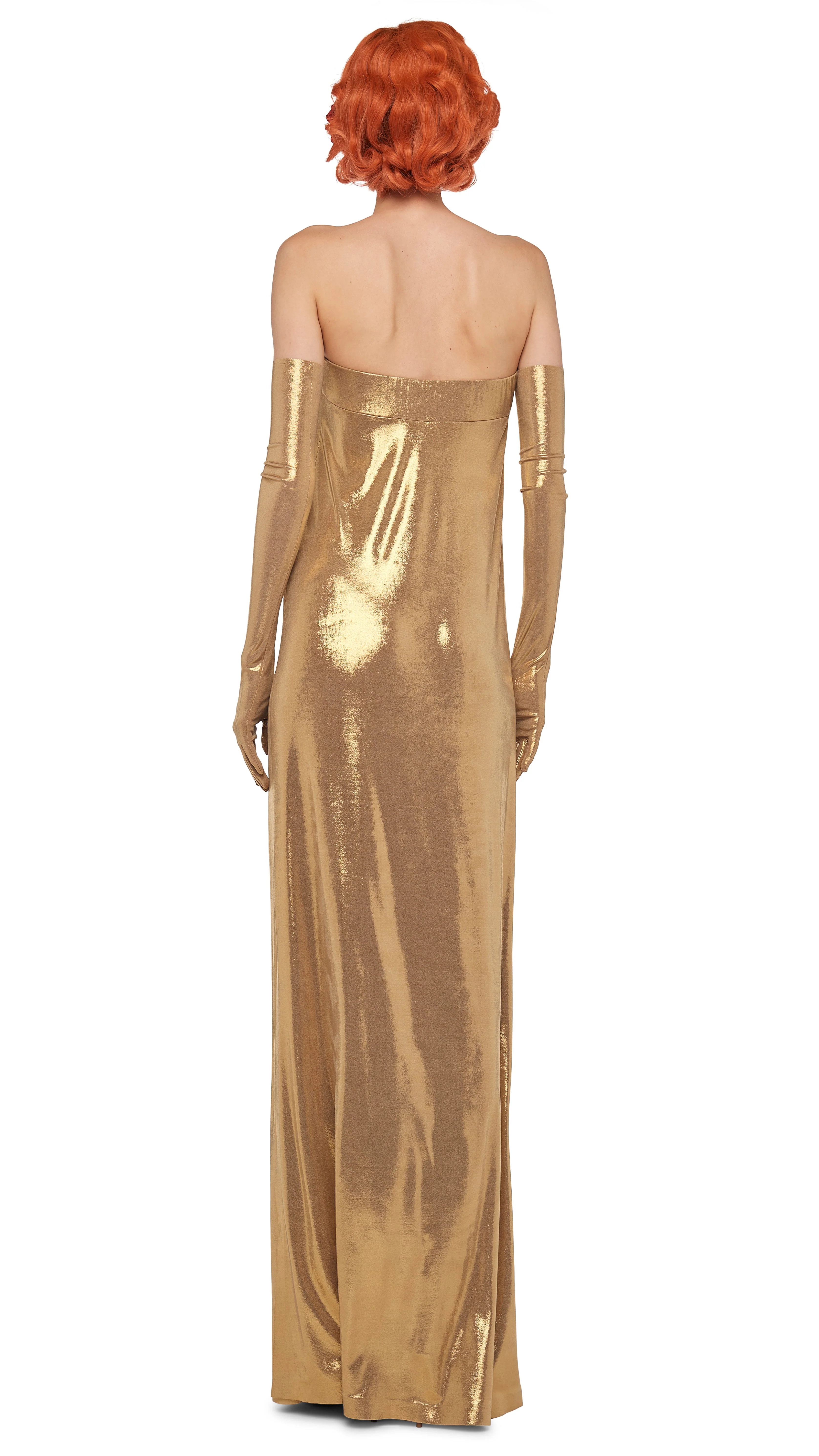 STRAPLESS TAILORED SIDE SLIT GOWN - Image 3