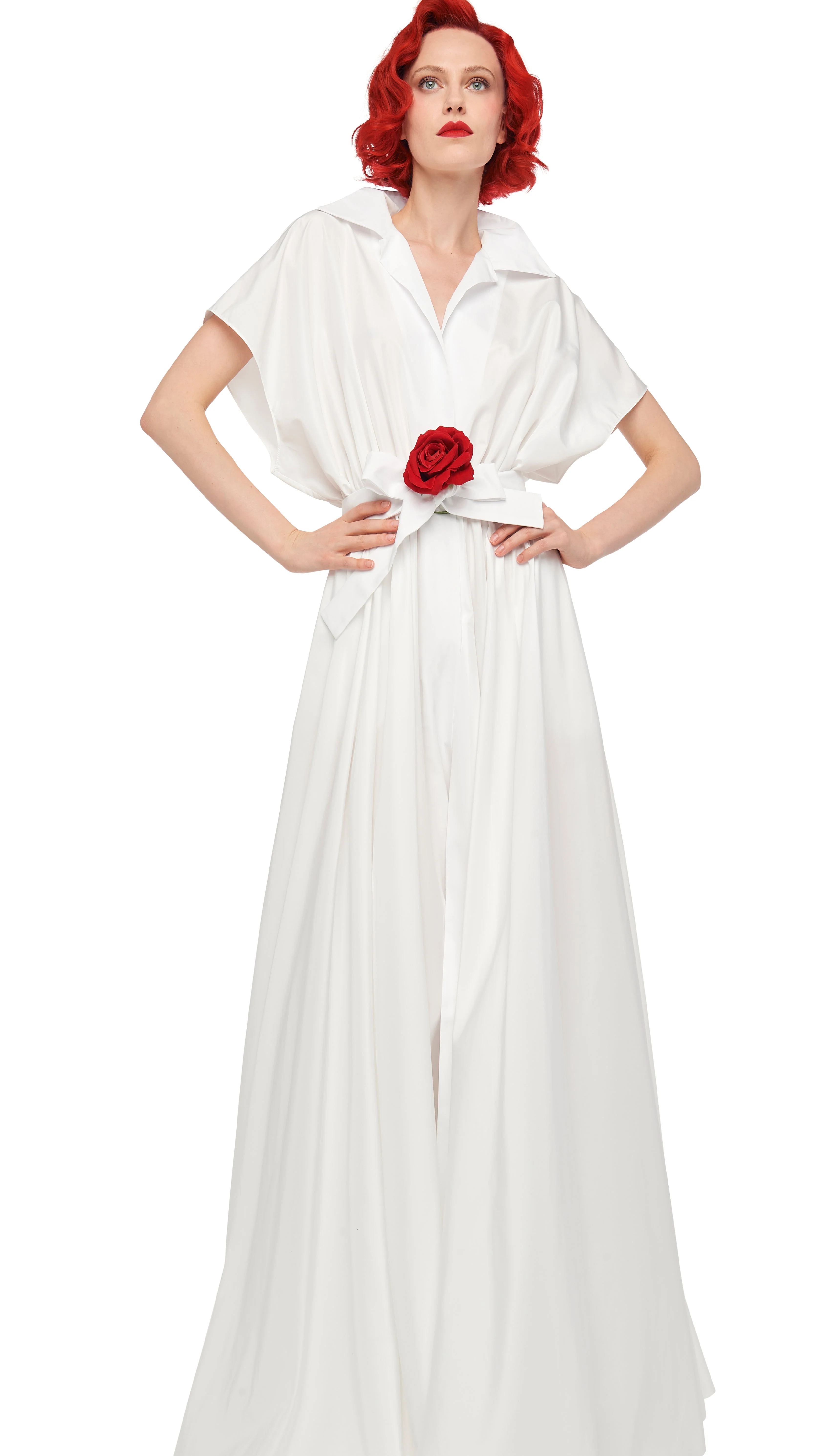 SUPER OS SLEEVELESS BF NK SHIRT FLARED GOWN - Image 5