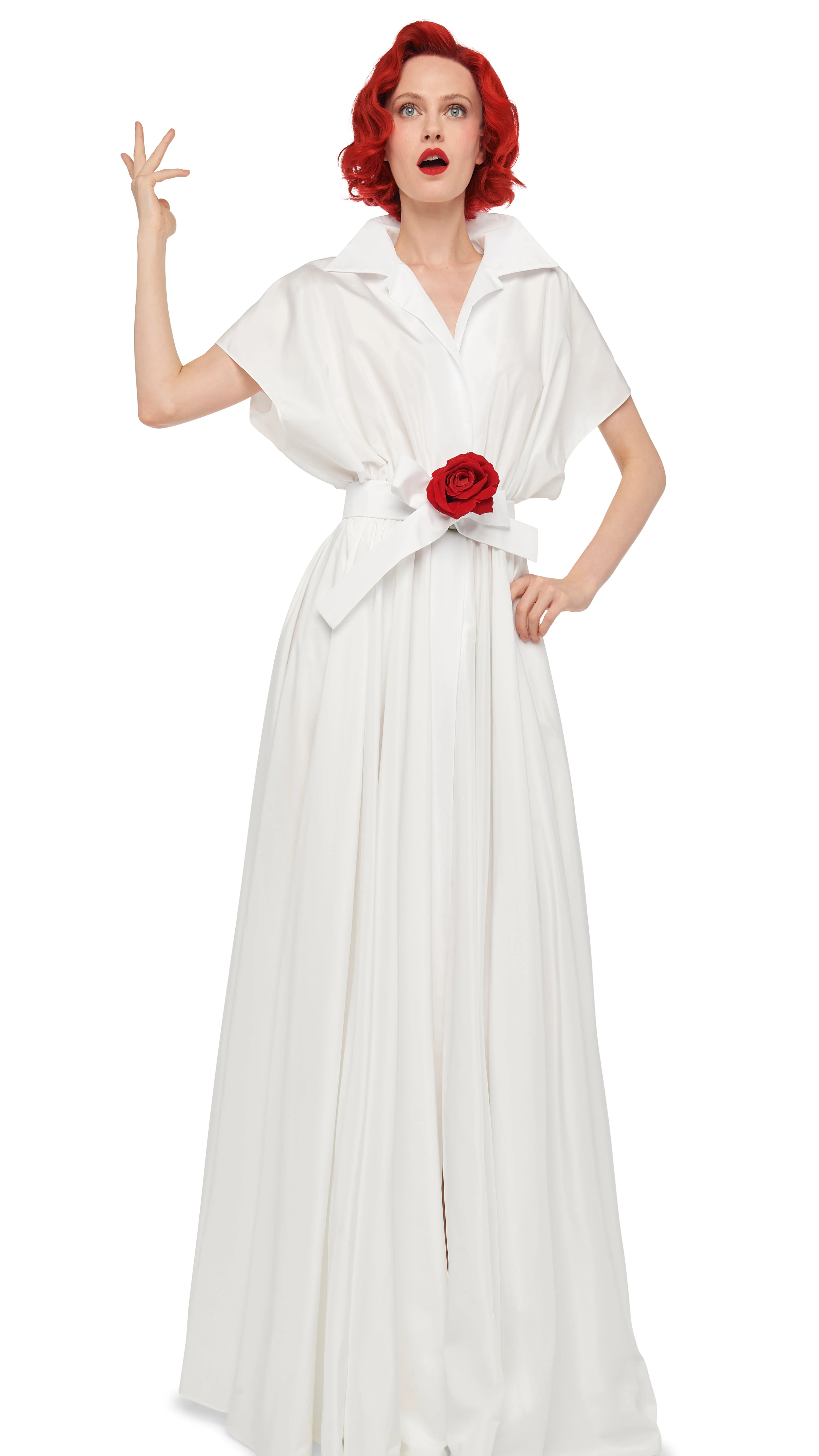 SUPER OS SLEEVELESS BF NK SHIRT FLARED GOWN - Image 6
