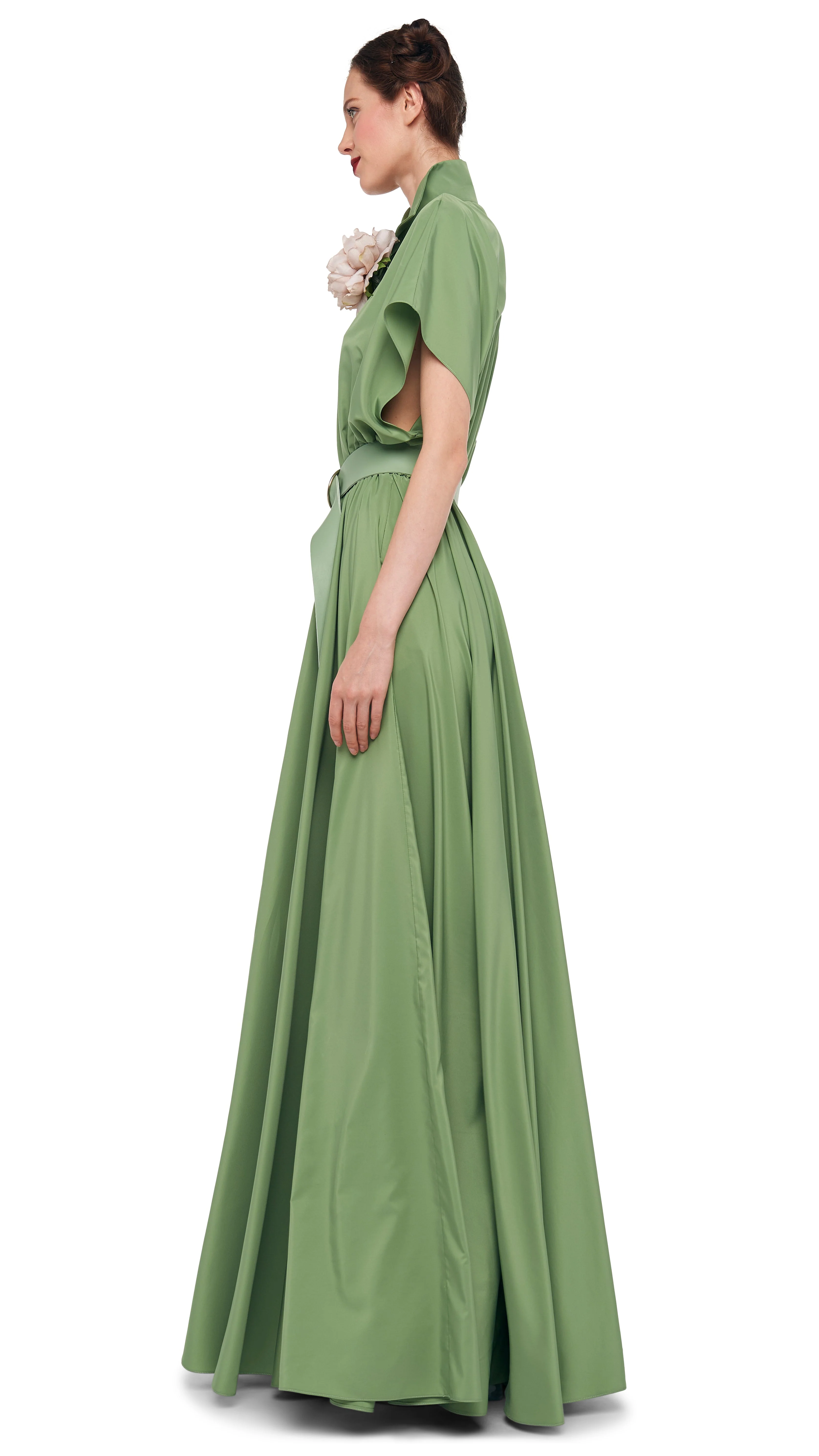 SUPER OS SLEEVELESS BF NK SHIRT FLARED GOWN - Image 3