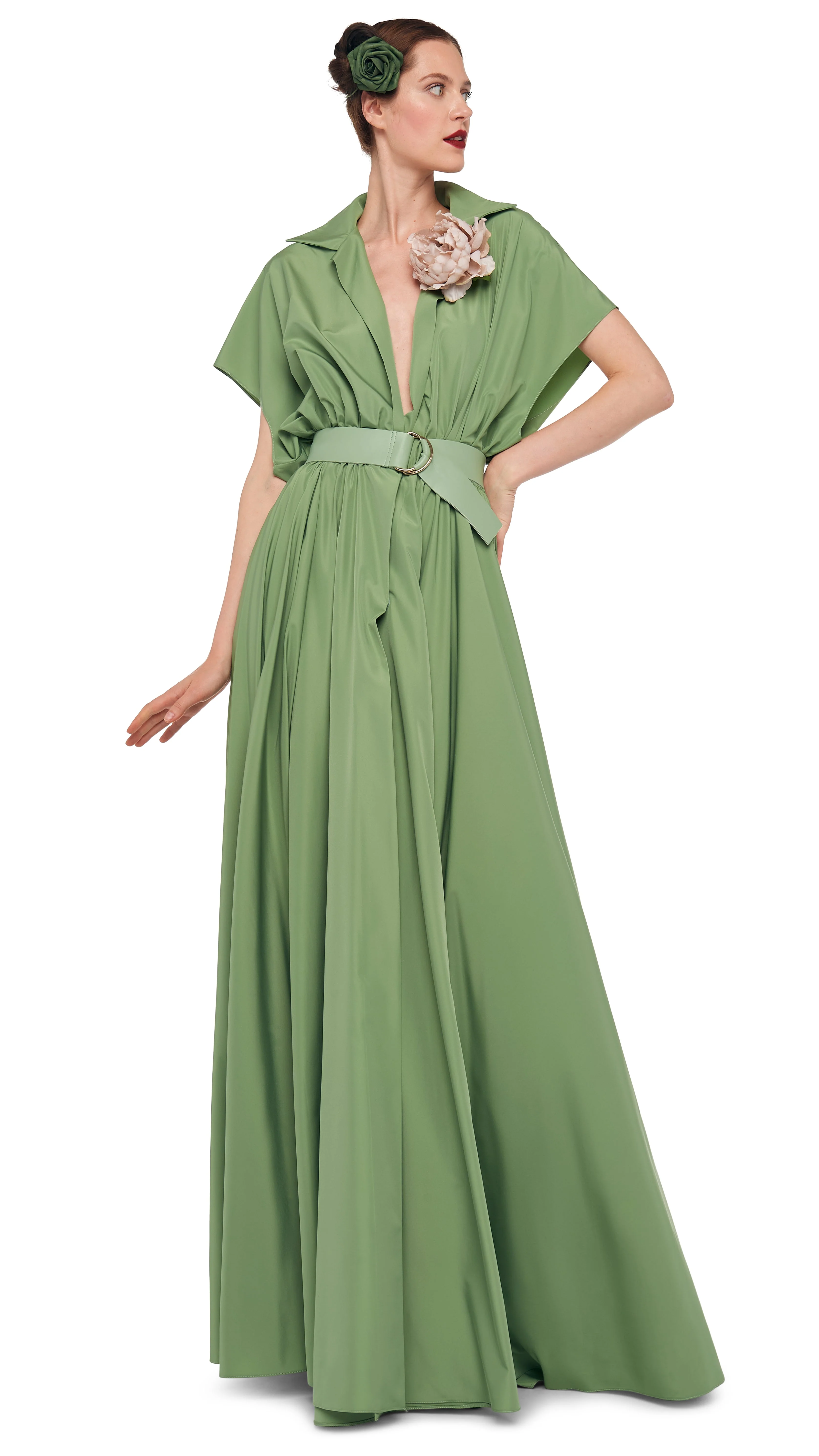 SUPER OS SLEEVELESS BF NK SHIRT FLARED GOWN - Image 6