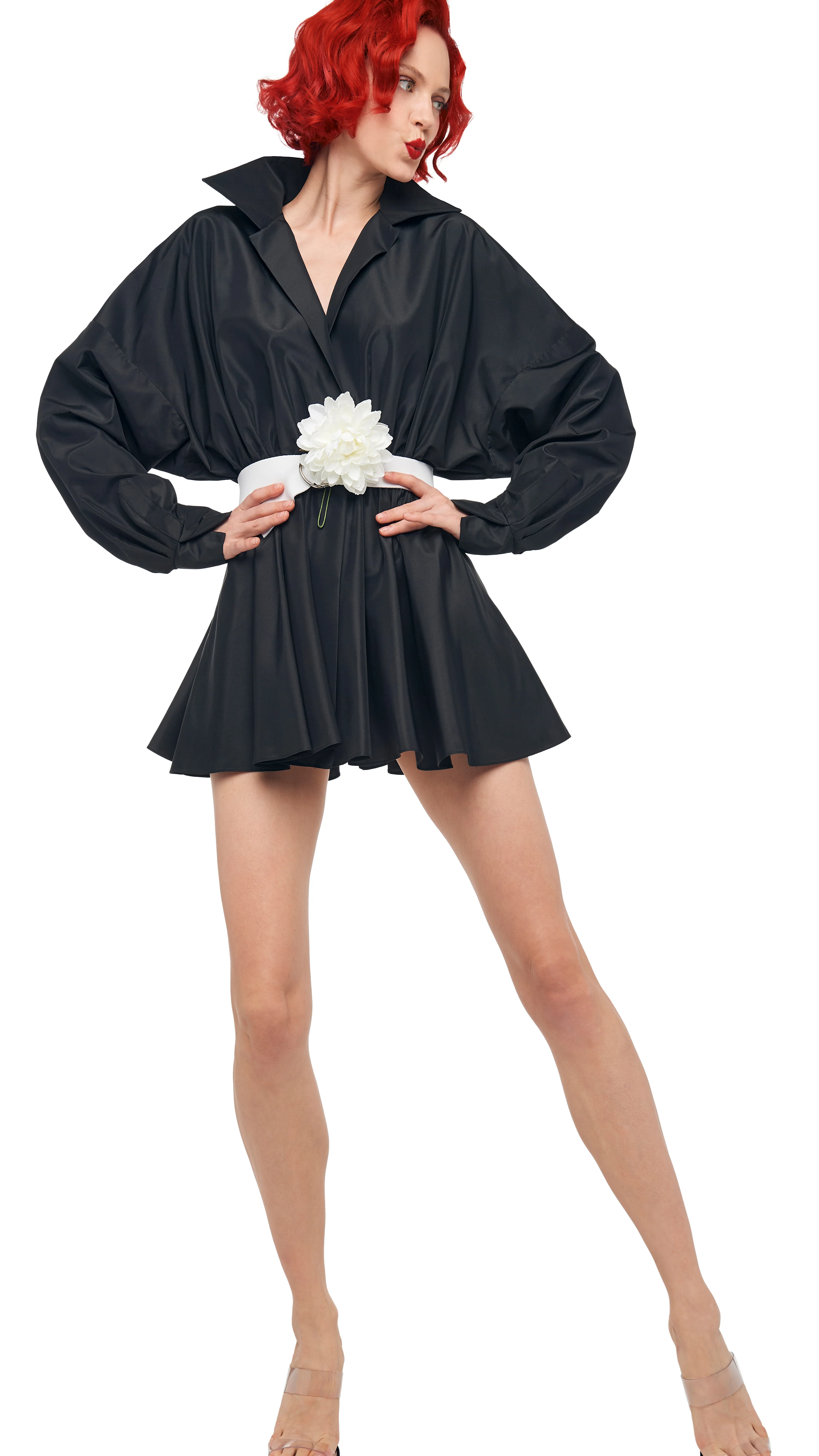 SUPER OS BF NK SHIRT FLARED MINI DRESS - Image 5