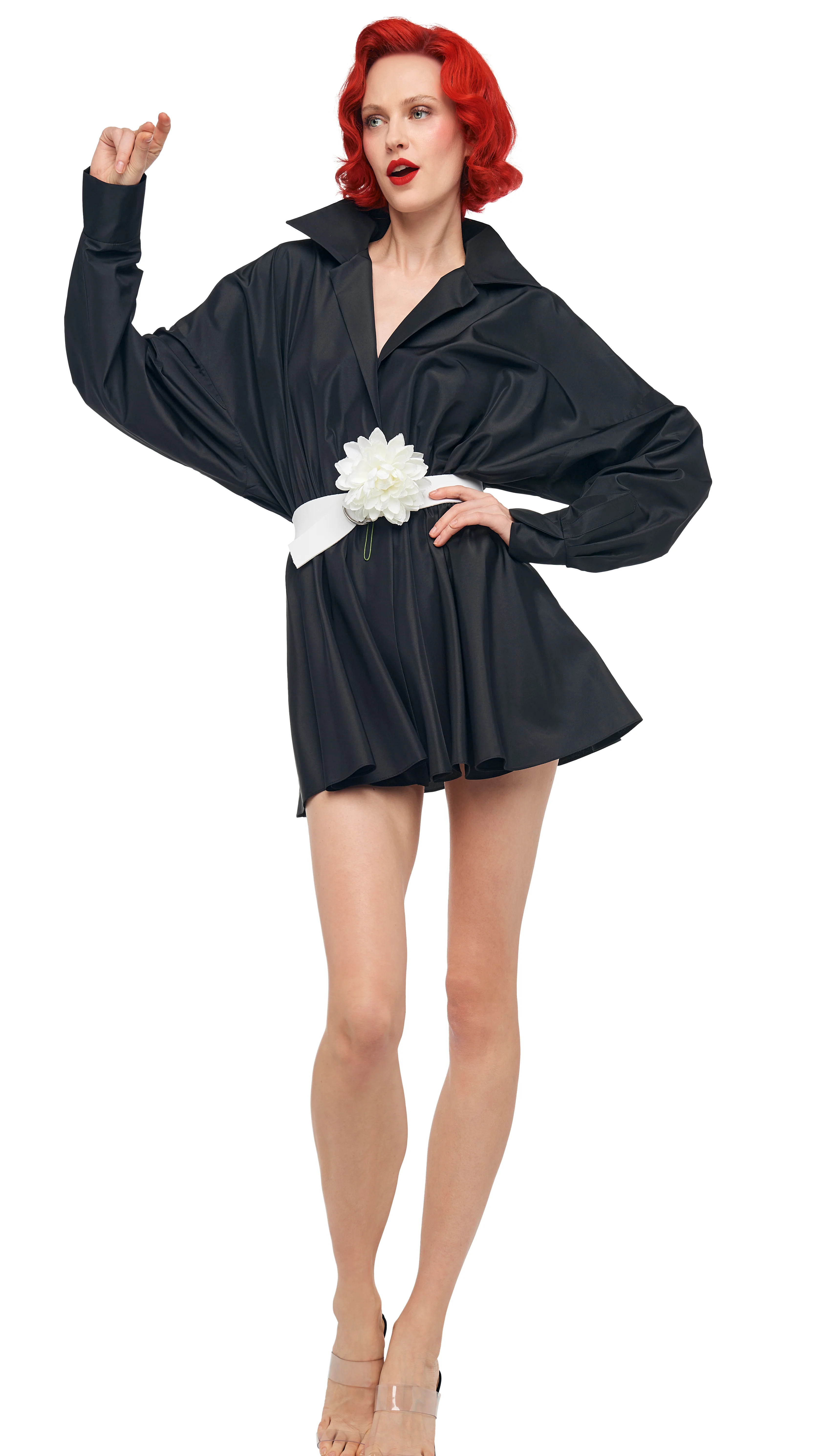 SUPER OS BF NK SHIRT FLARED MINI DRESS - Image 6