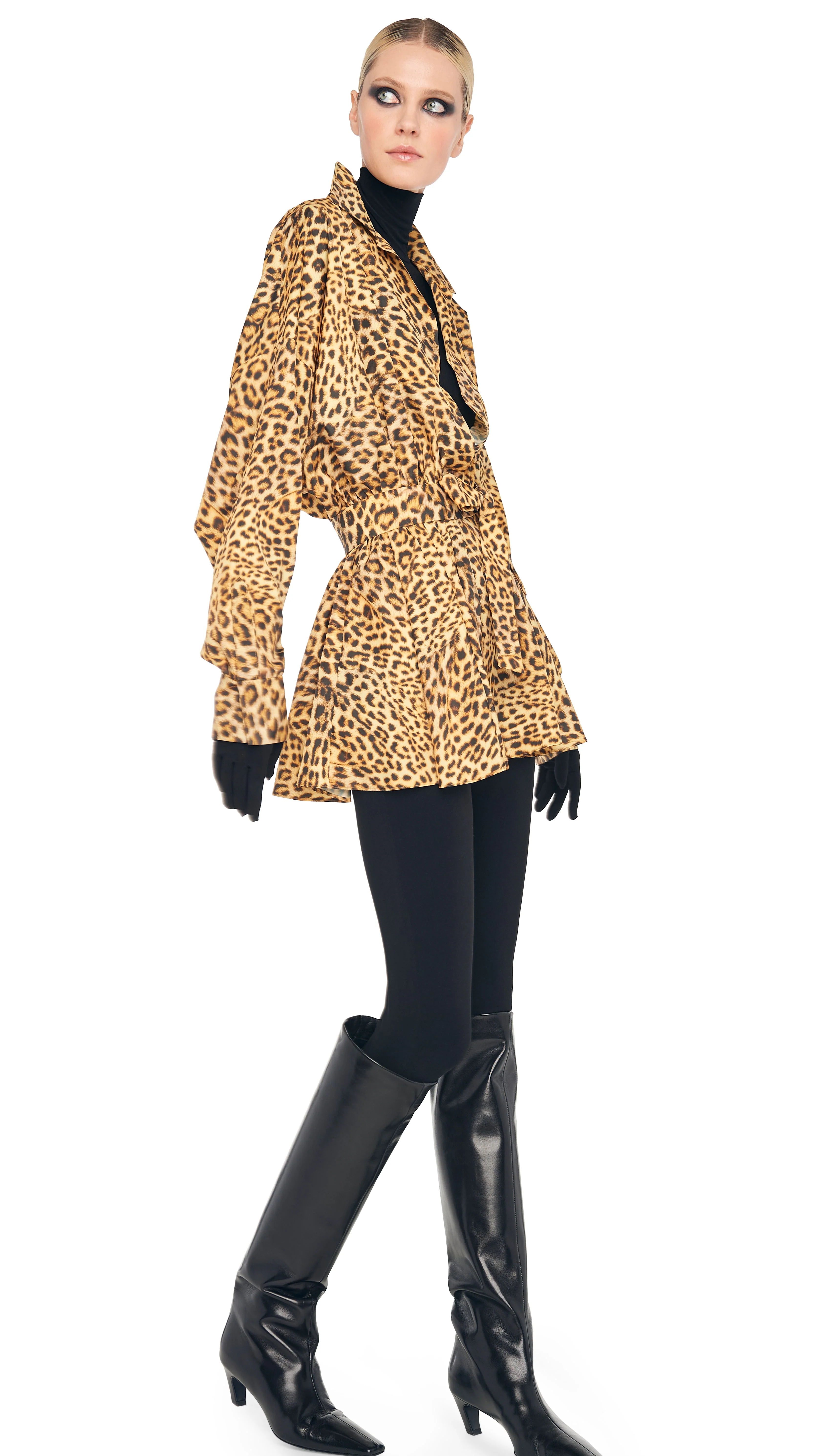 SUPER OS BF NK SHIRT FLARED MINI DRESS - Image 4