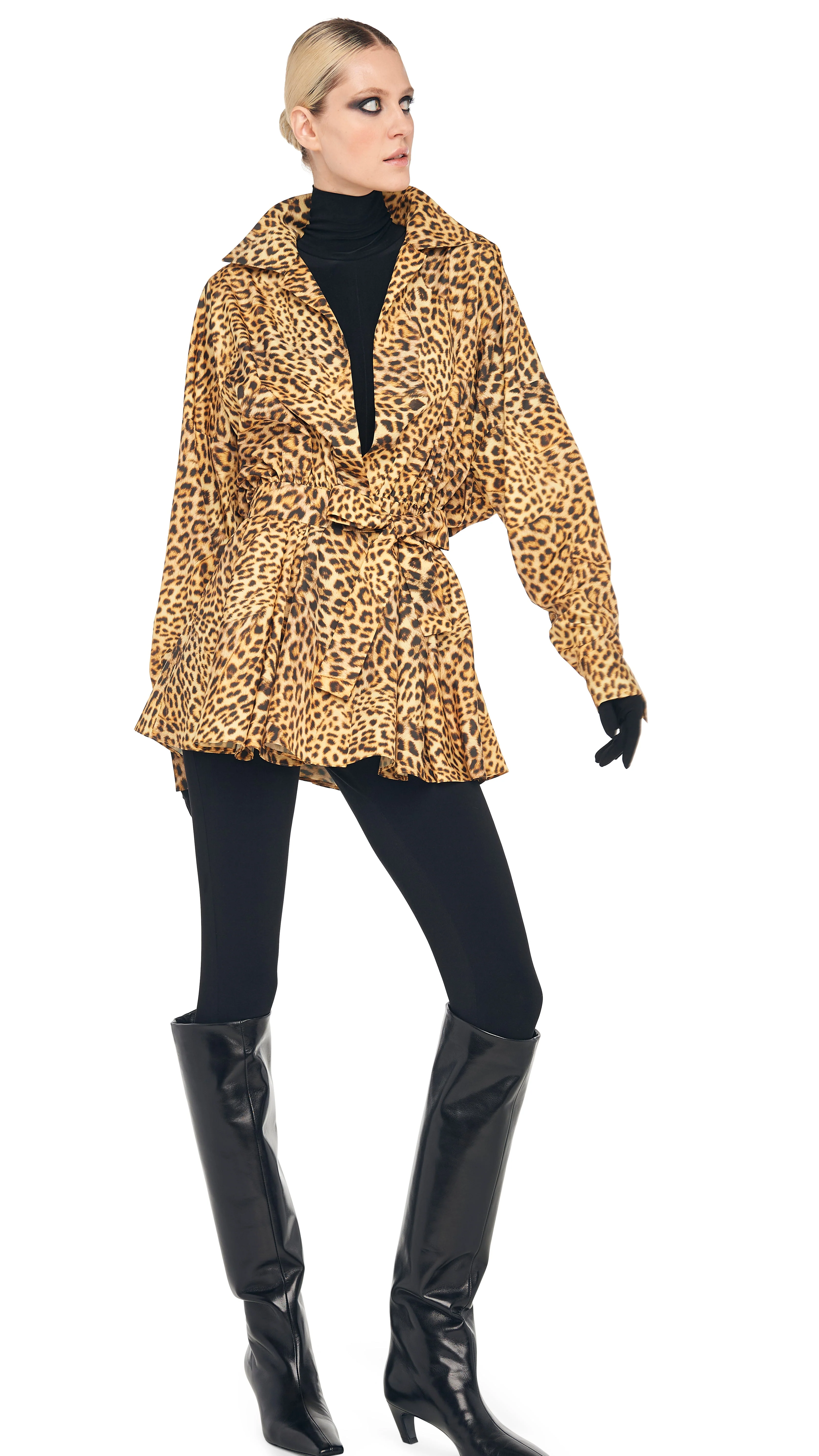 SUPER OS BF NK SHIRT FLARED MINI DRESS - Image 5