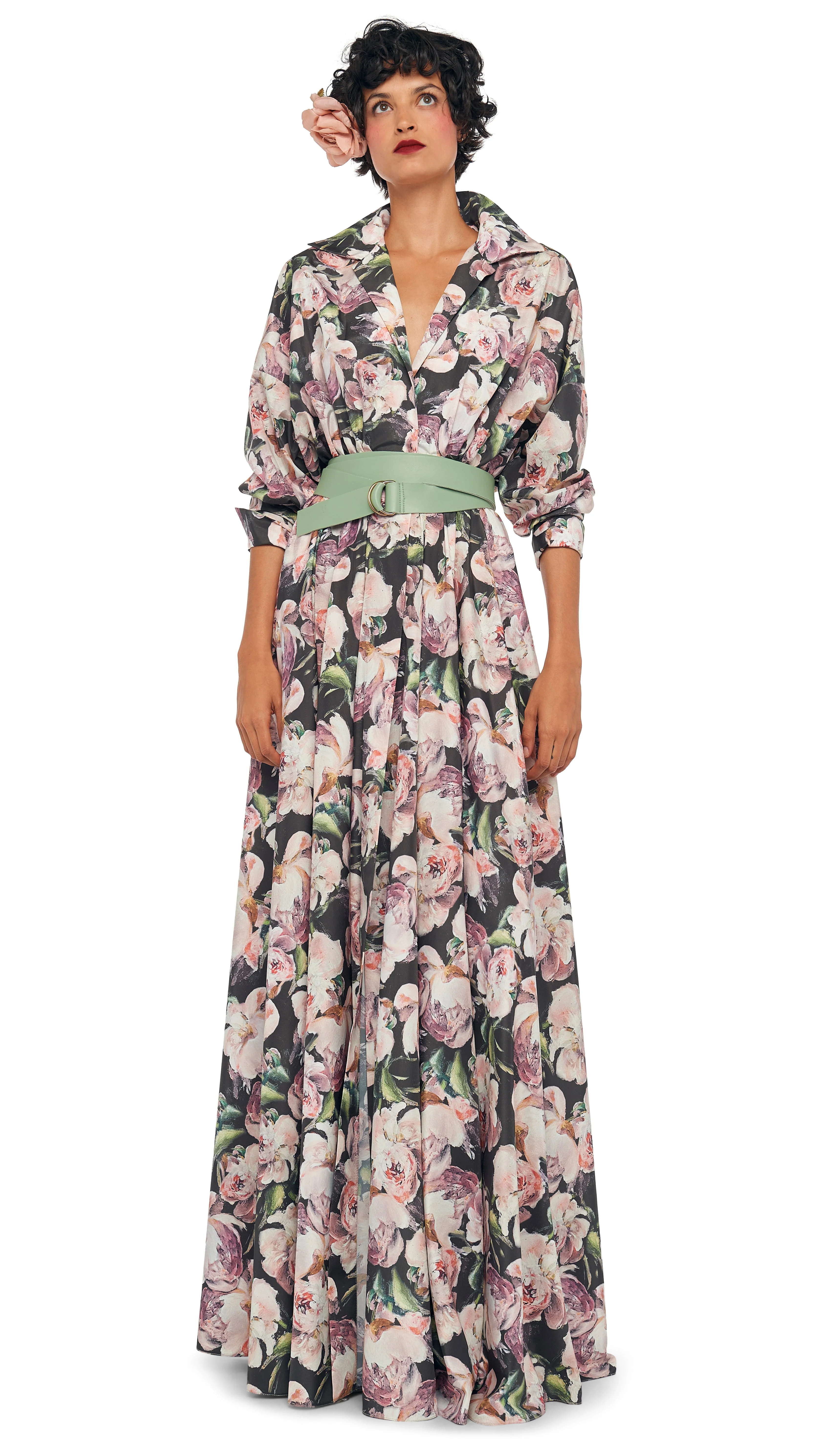 SUPER OS BF NK SHIRT FLARED GOWN - Image 2