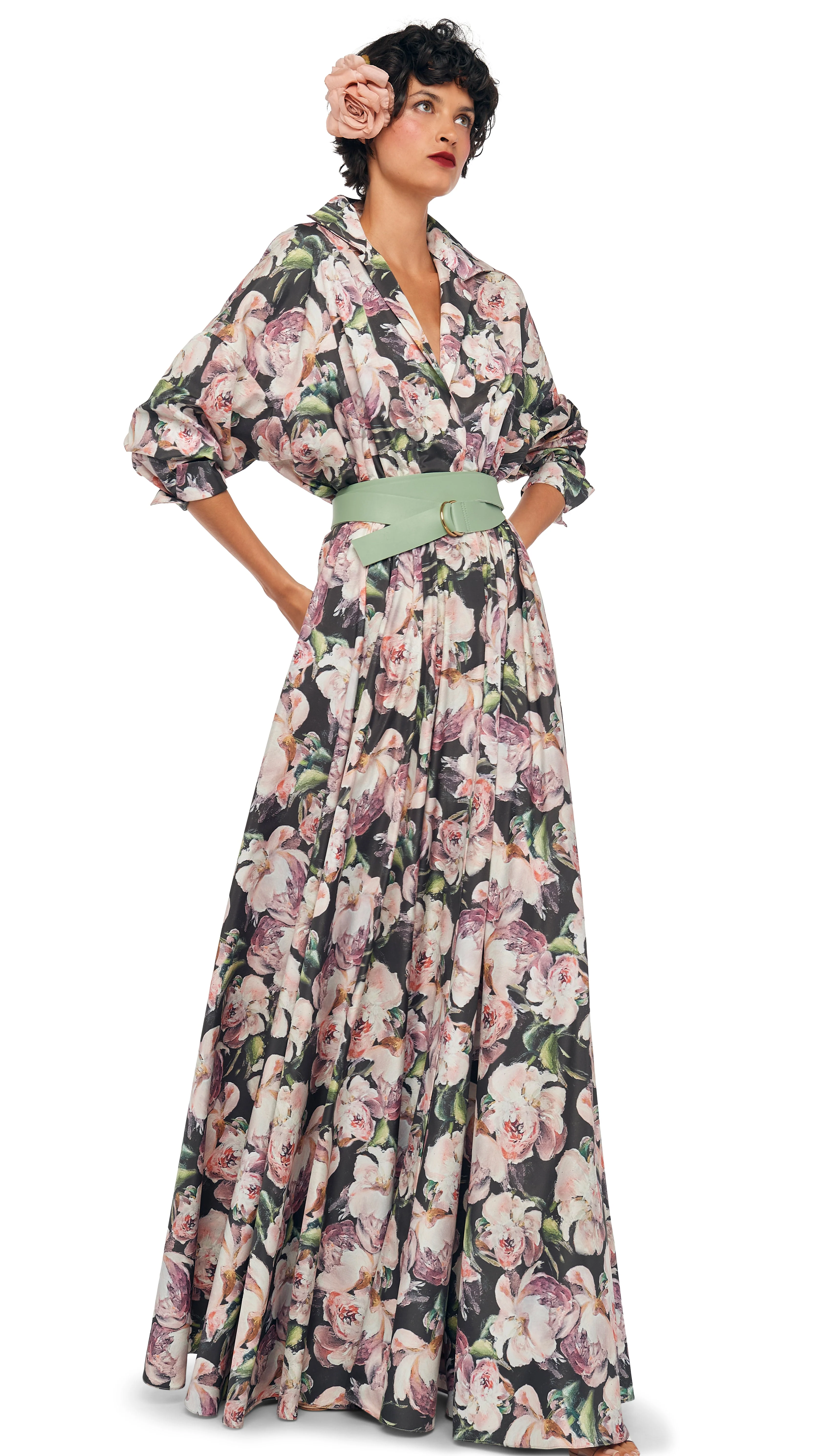 SUPER OS BF NK SHIRT FLARED GOWN - Image 6