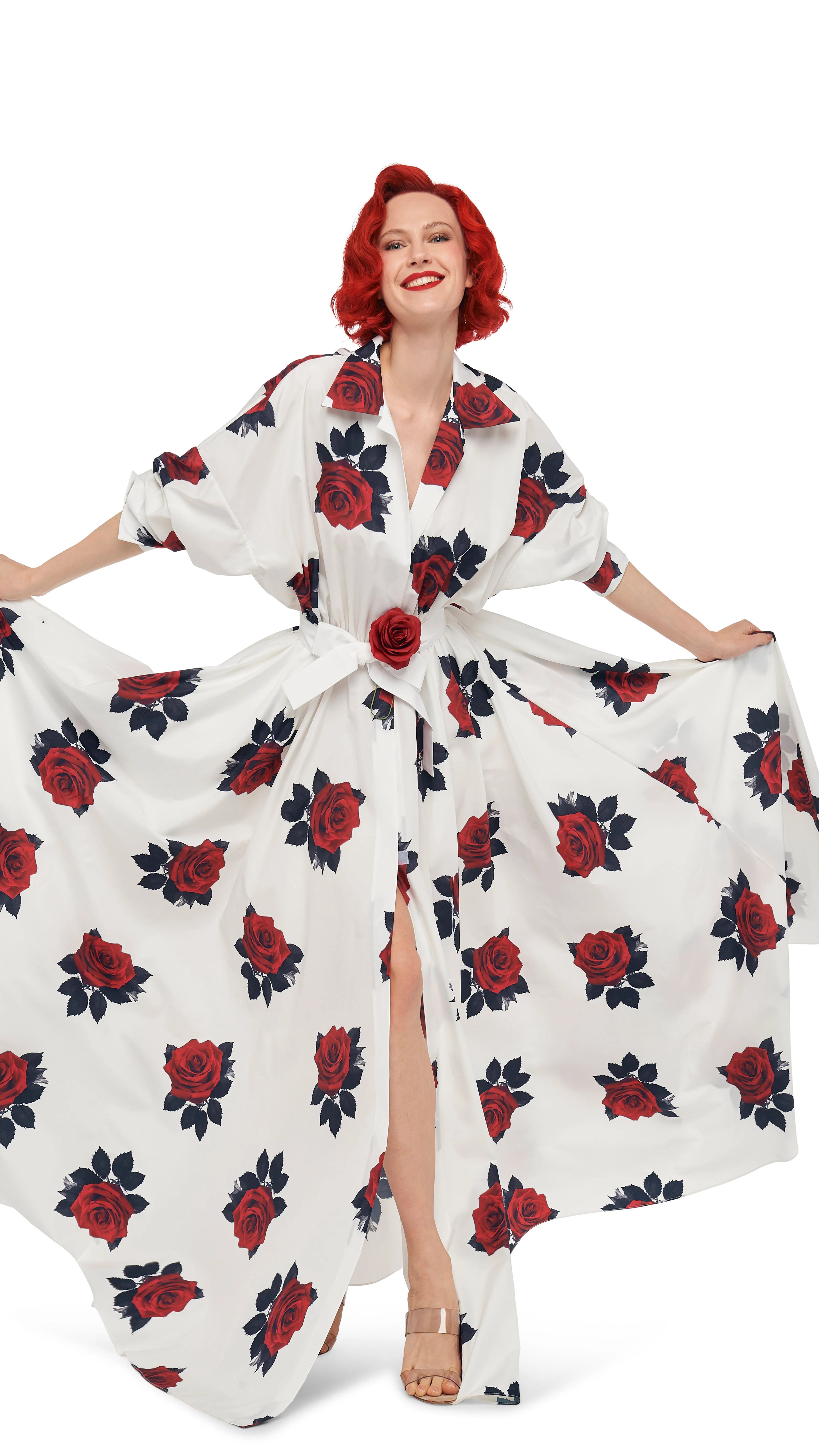 SUPER OS BF NK SHIRT FLARED GOWN - Image 10