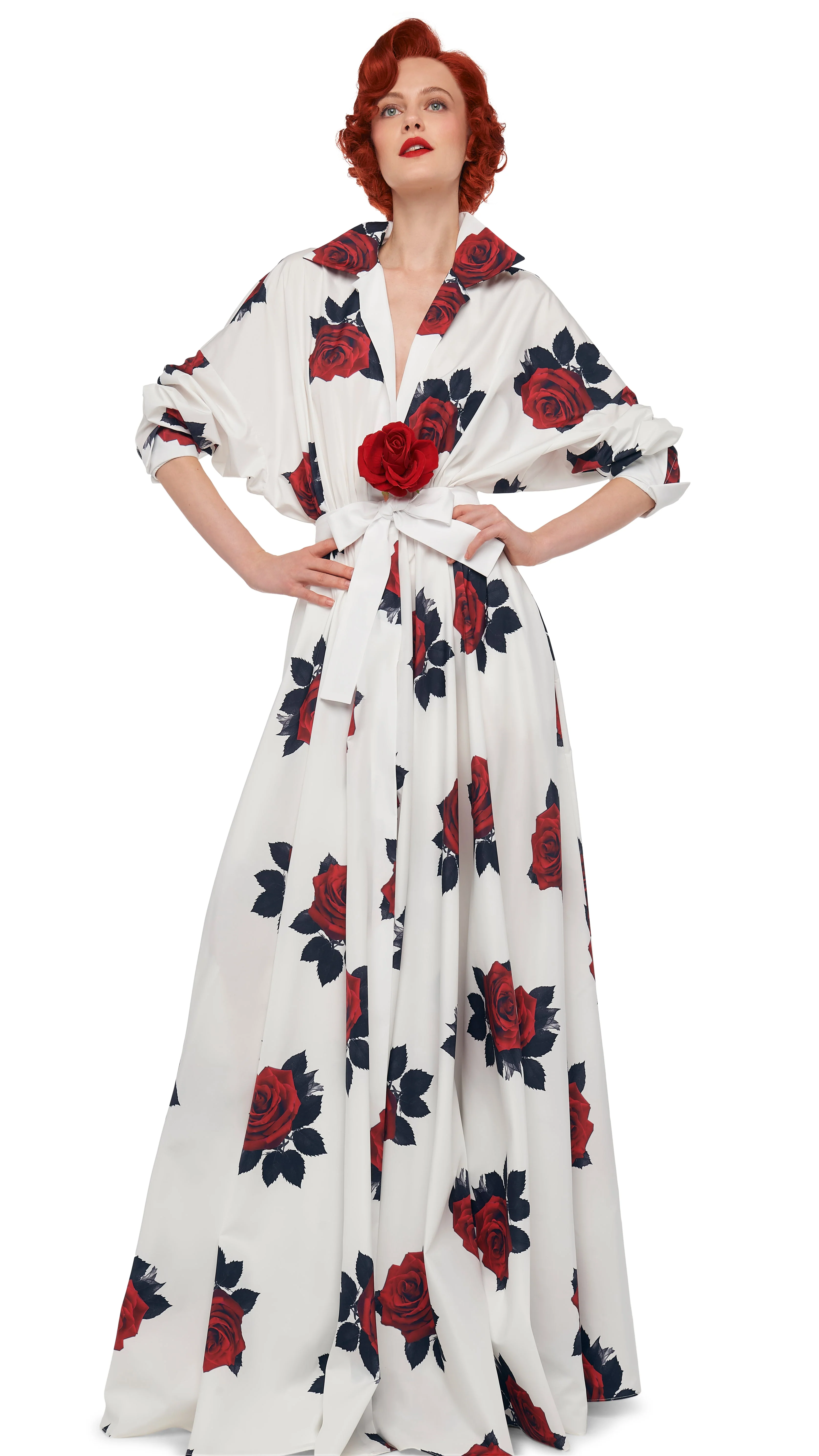 SUPER OS BF NK SHIRT FLARED GOWN - Image 5
