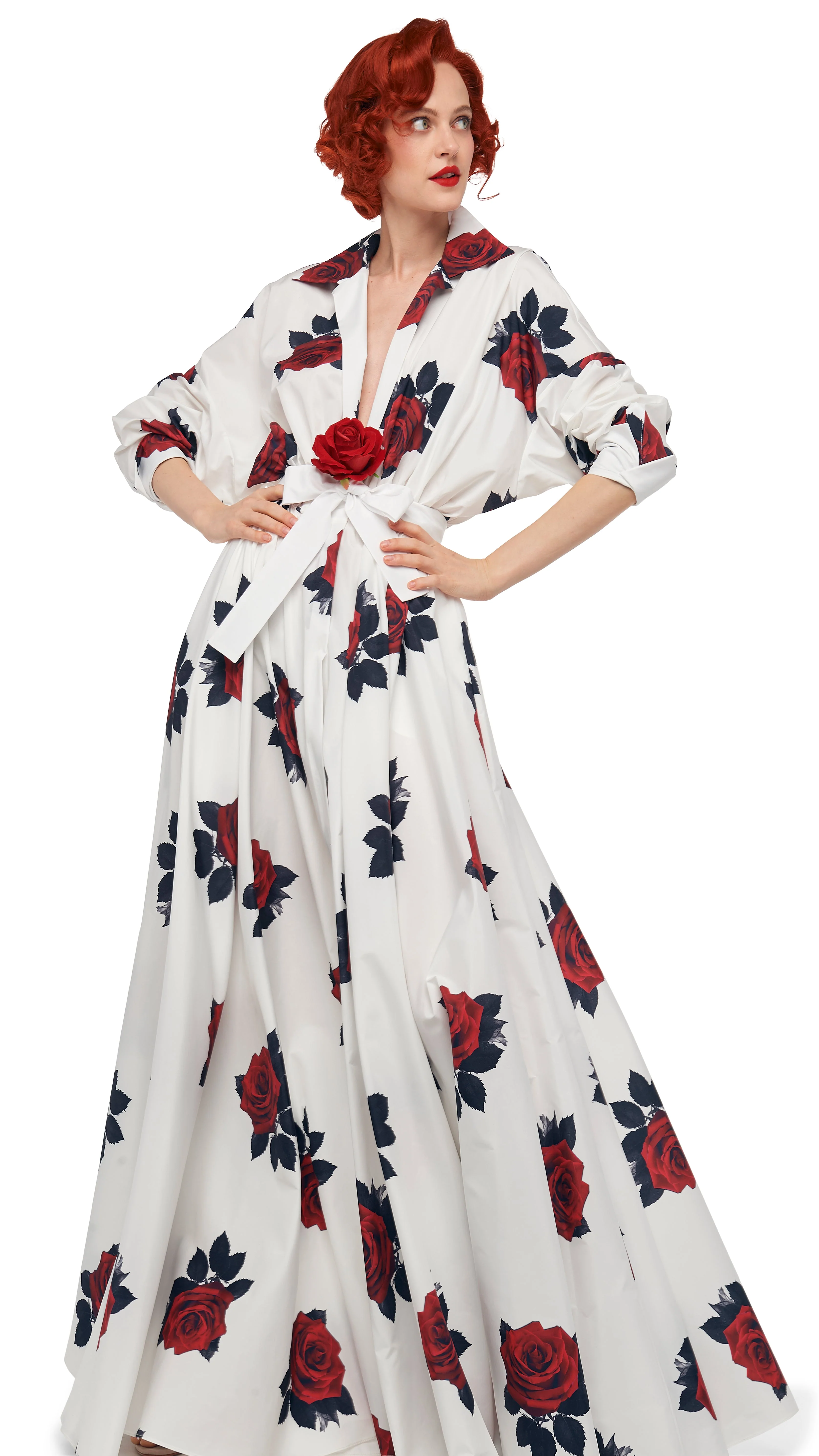 SUPER OS BF NK SHIRT FLARED GOWN - Image 7