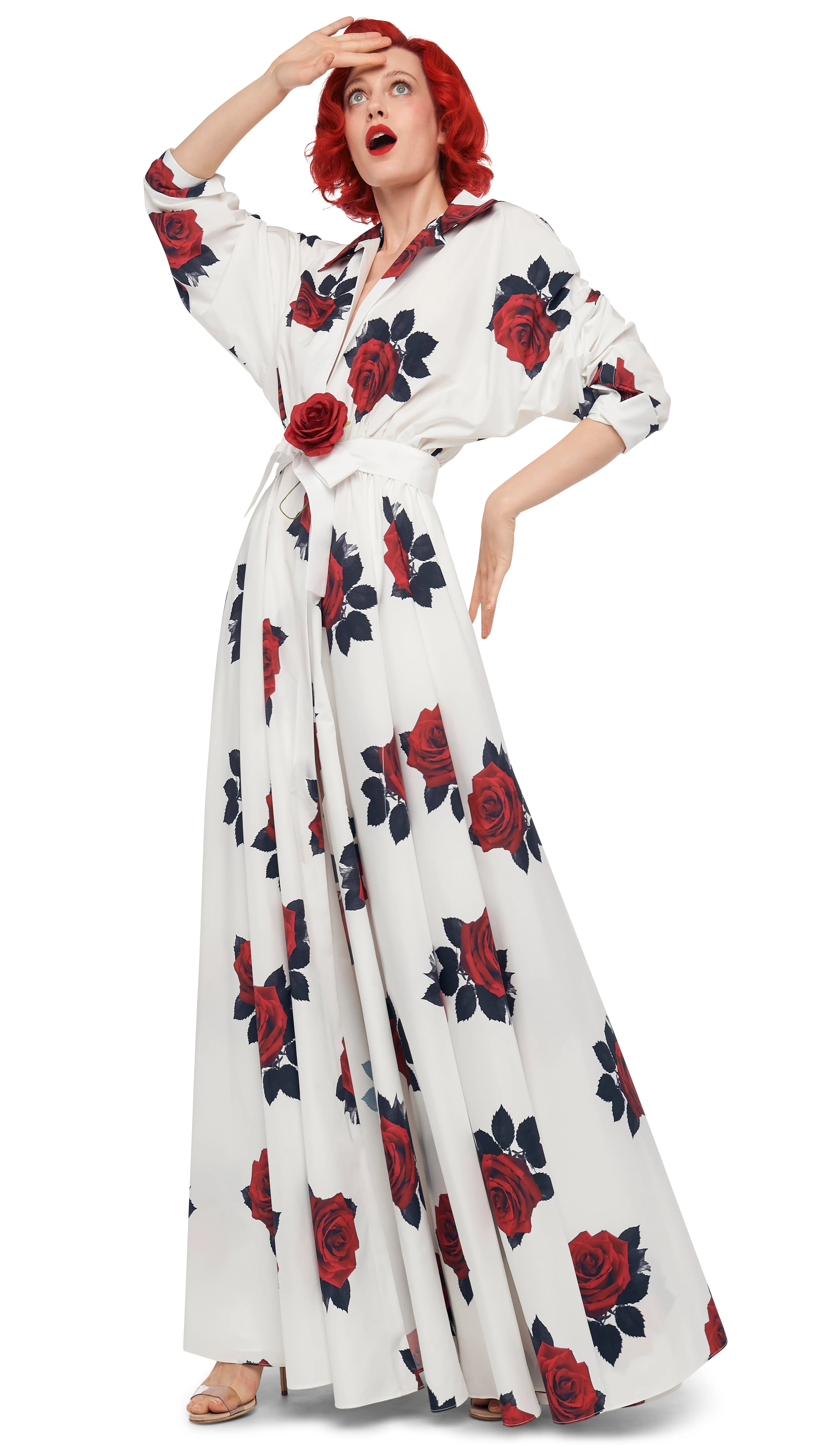 SUPER OS BF NK SHIRT FLARED GOWN - Image 8