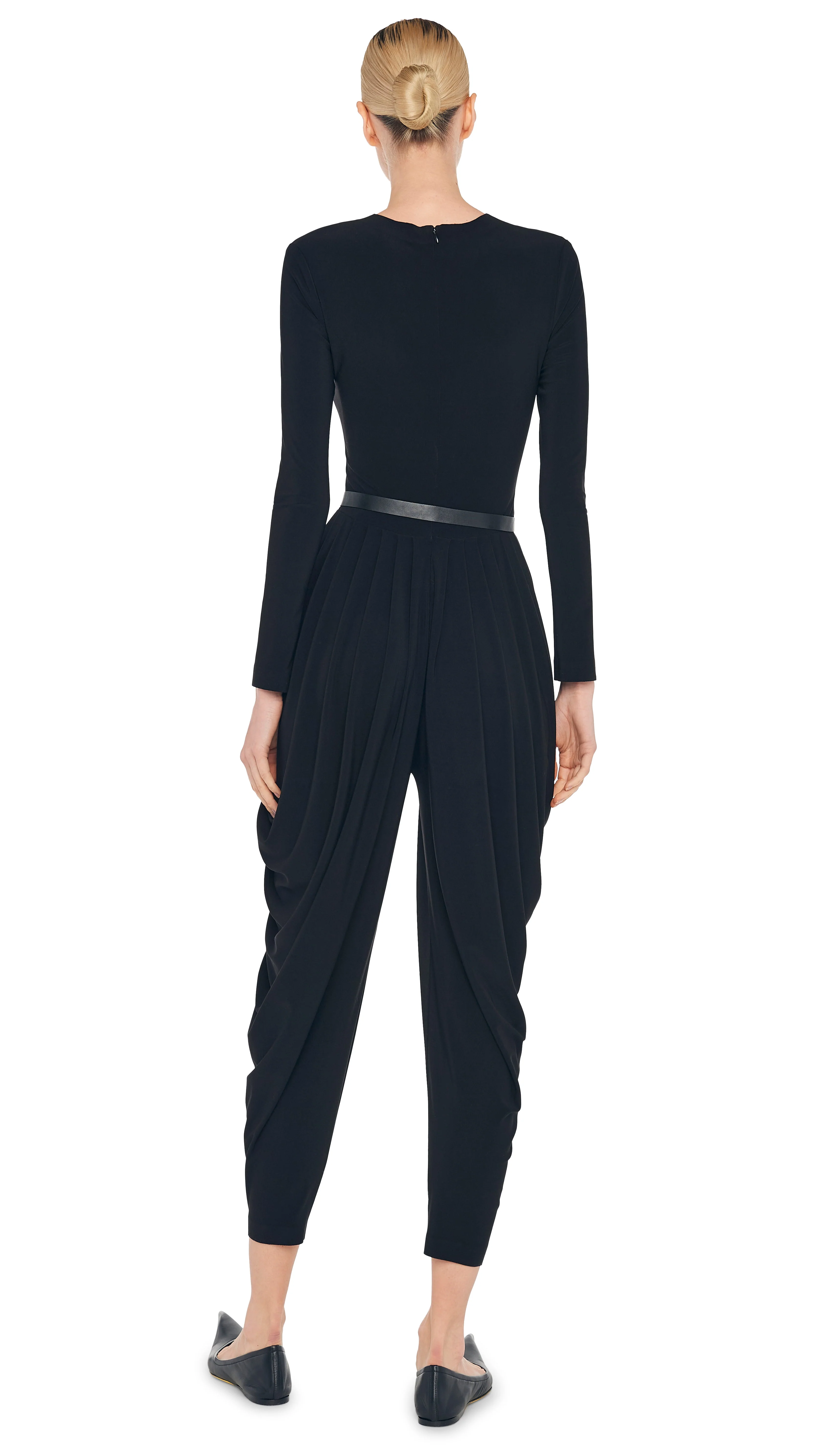 WATERFALL JUMPSUIT W/ MESH INSERT - Image 3